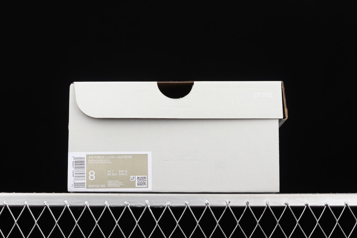 Nike Air Force 1 Low White Metallic Sliver Shoes BQ8228-366