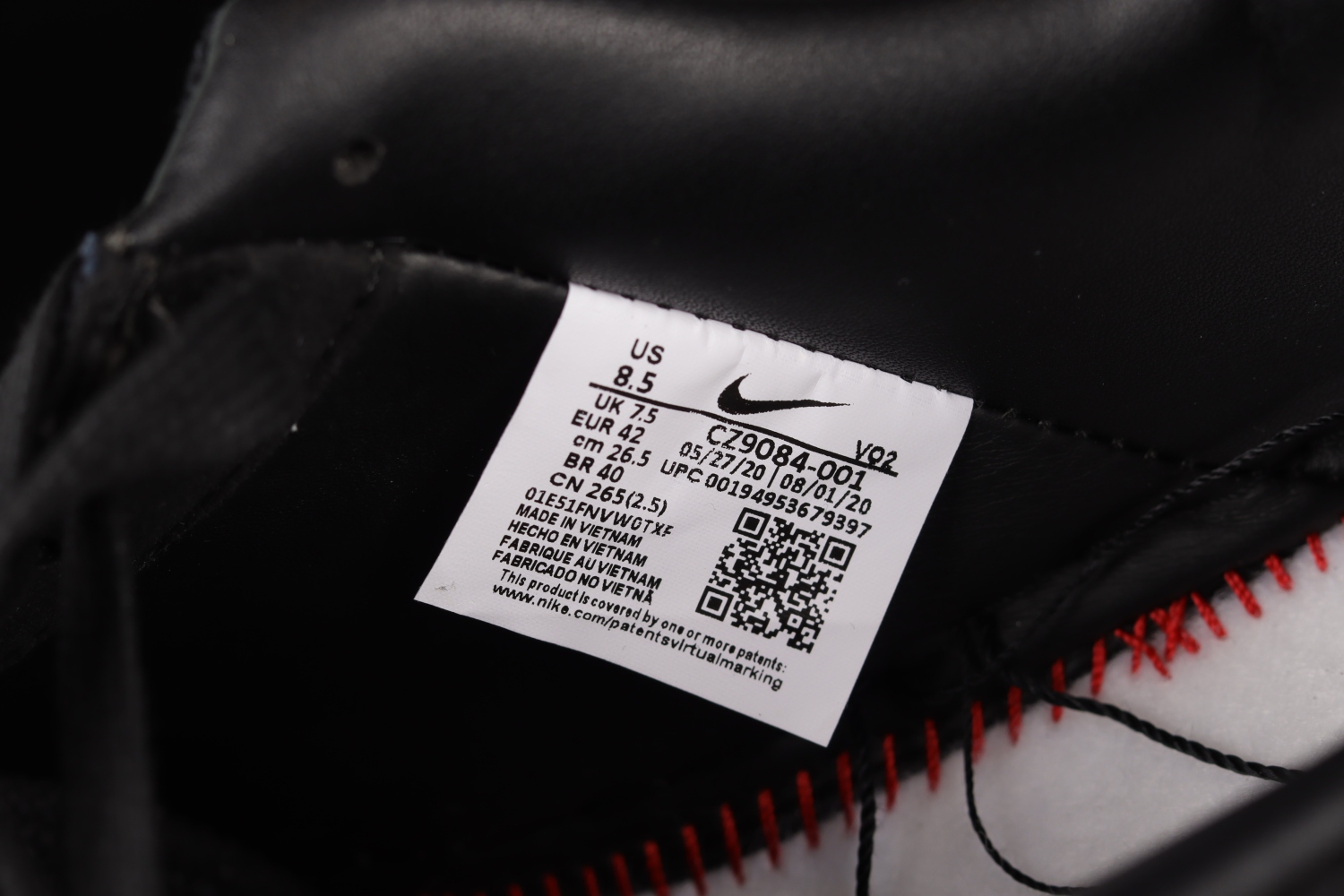 Nike Air Force 1 Low Stussy Black CZ9084-001