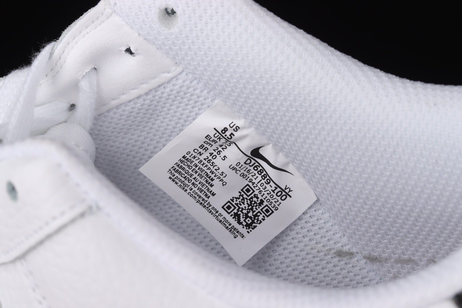 Nike Air Force 1 Low White Bright Crimson Laser Blue Black DJ6889-100