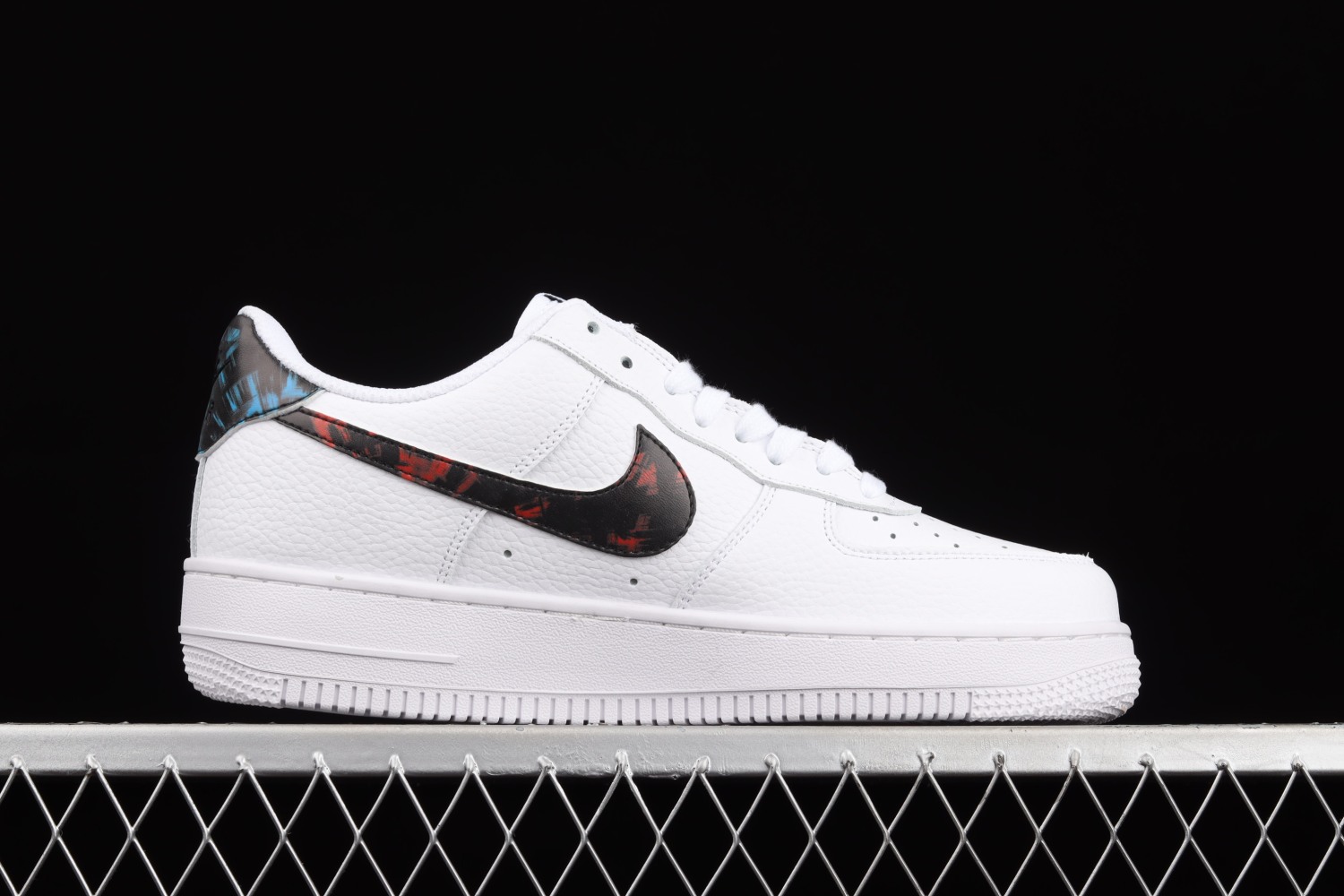 Nike Air Force 1 Low White Bright Crimson Laser Blue Black DJ6889-100
