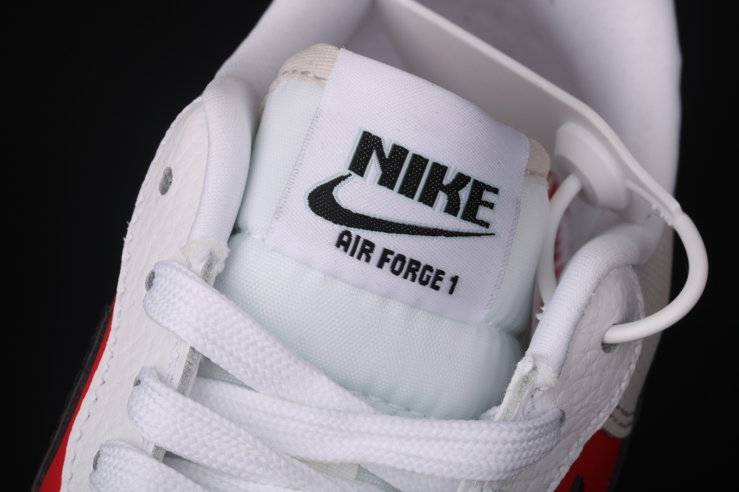 Nike Air Force 1 Low White Red Black (Icy Soles) CT2295-110