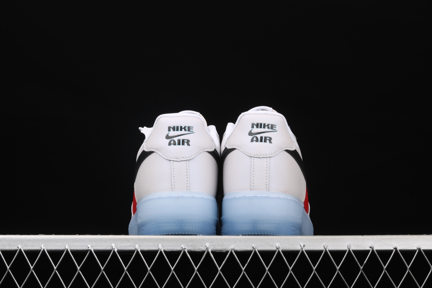 Nike Air Force 1 Low White Red Black (Icy Soles) CT2295-110