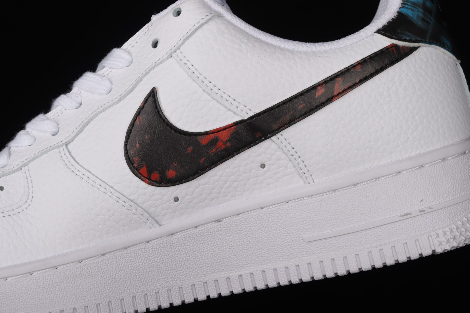 Nike Air Force 1 Low White Bright Crimson Laser Blue Black DJ6889-100