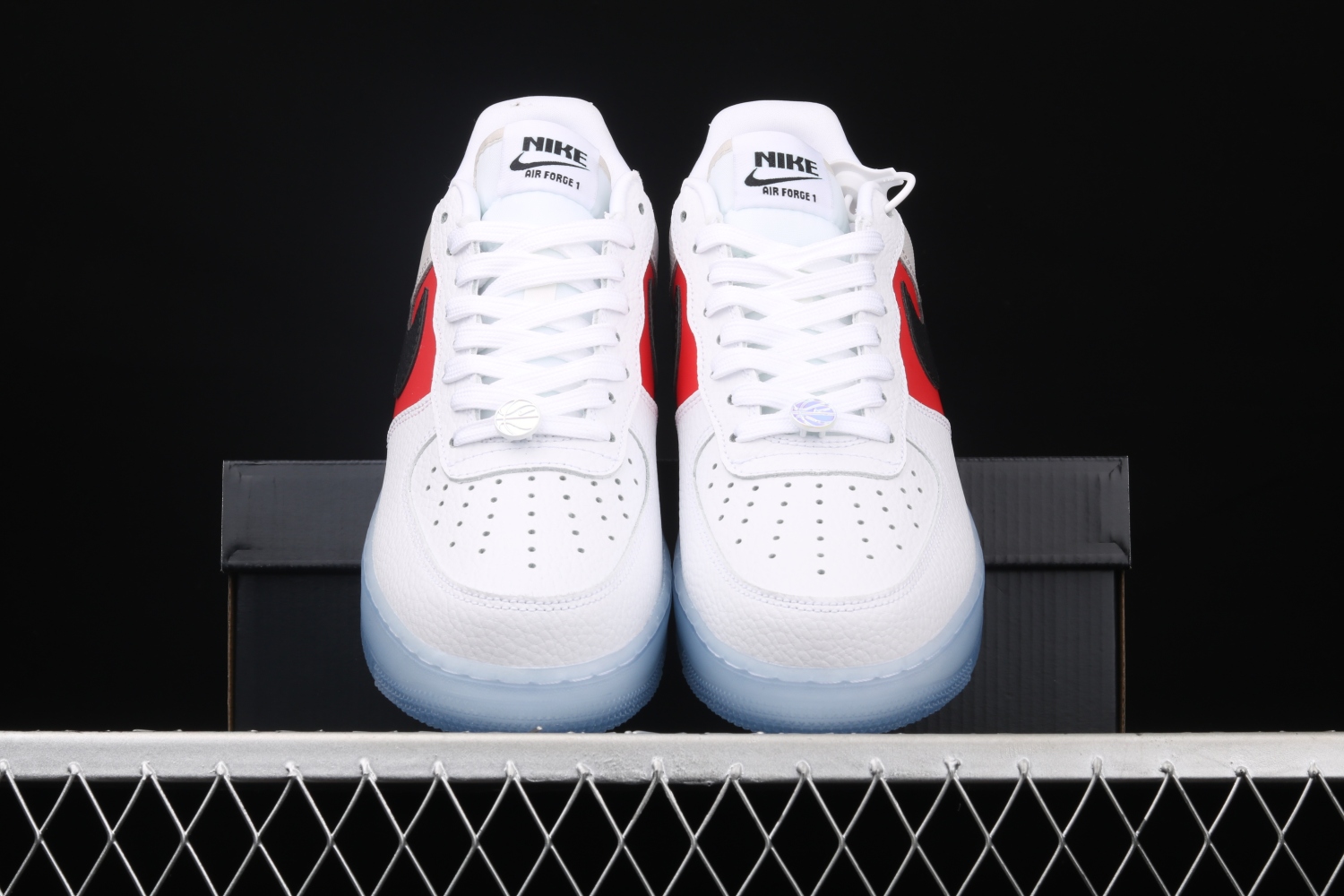 Nike Air Force 1 Low White Red Black (Icy Soles) CT2295-110