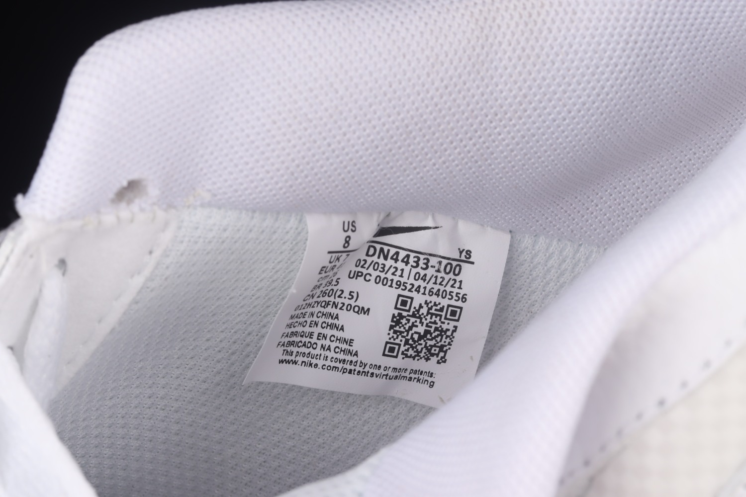 Nike Air Force 1 Low White Grey Blue DN4433-100