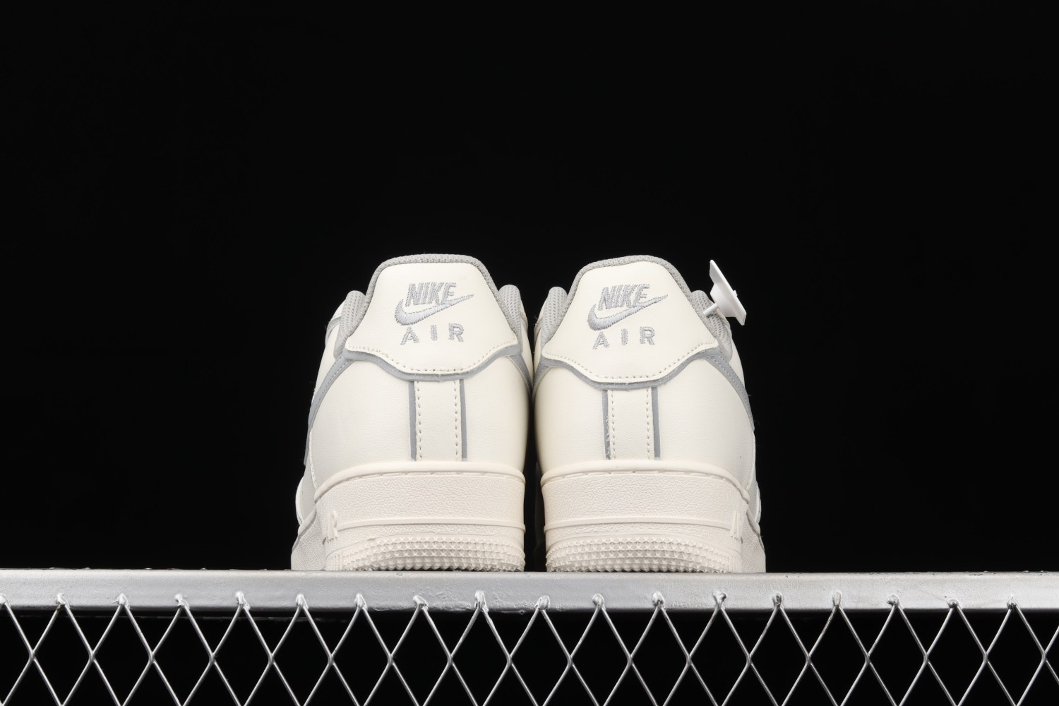 Nike Air Force 1 Low White Metallic Sliver Shoes BQ8228-366