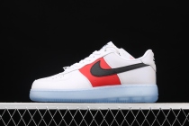 Nike Air Force 1 Low White Red Black (Icy Soles) CT2295-110