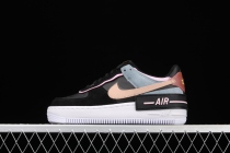 Nike Air Force 1 Low Shadow Black Light Arctic Pink Claystone Red (W) CU5315-001