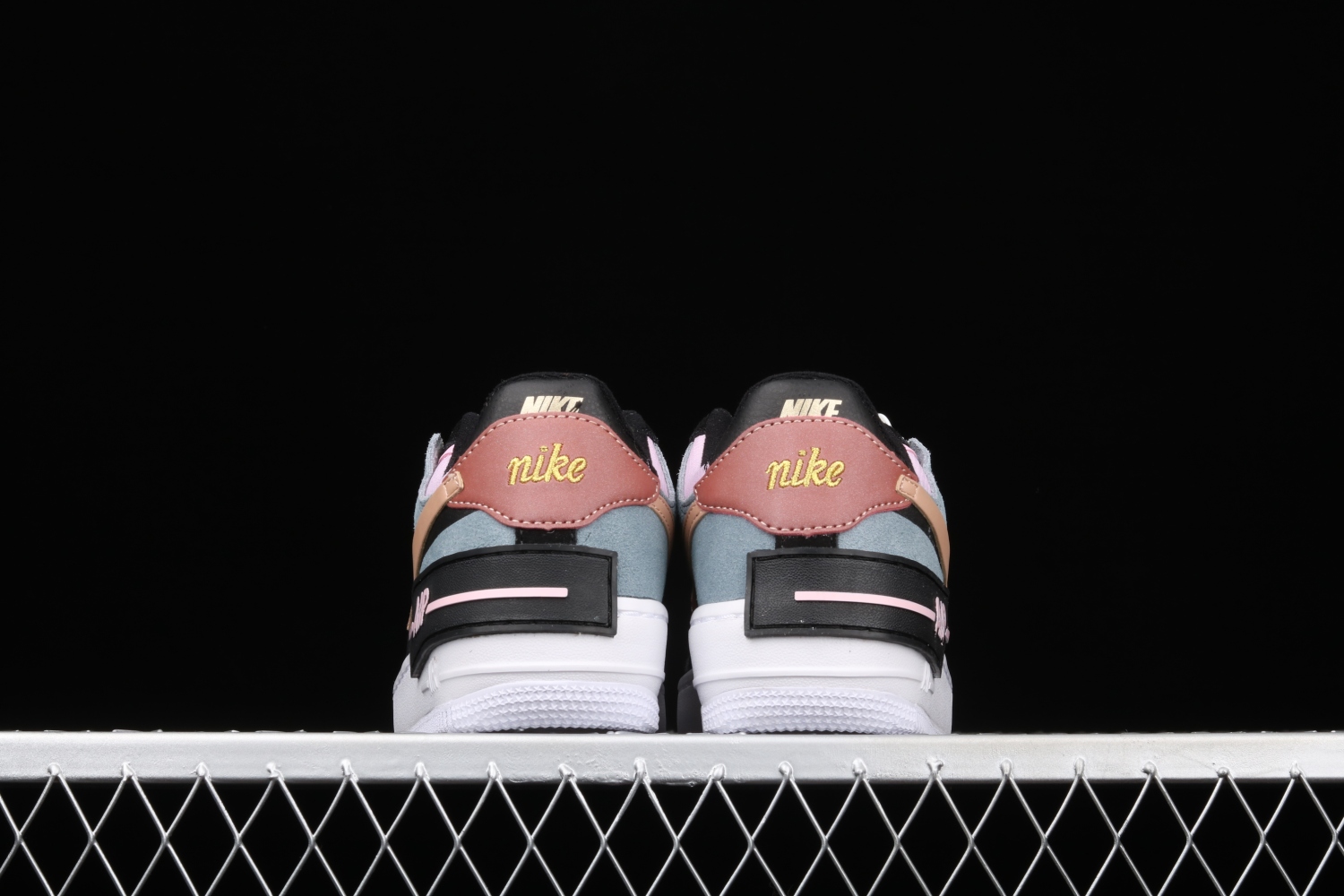 Nike Air Force 1 Low Shadow Black Light Arctic Pink Claystone Red (W) CU5315-001