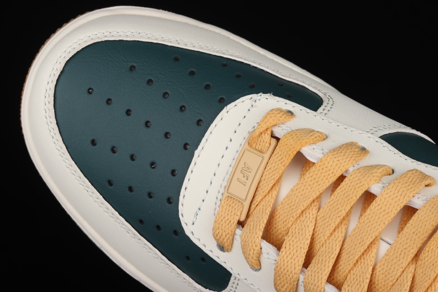 Nike Air Force 1 Low Id Cream Green Red AQ3778-991