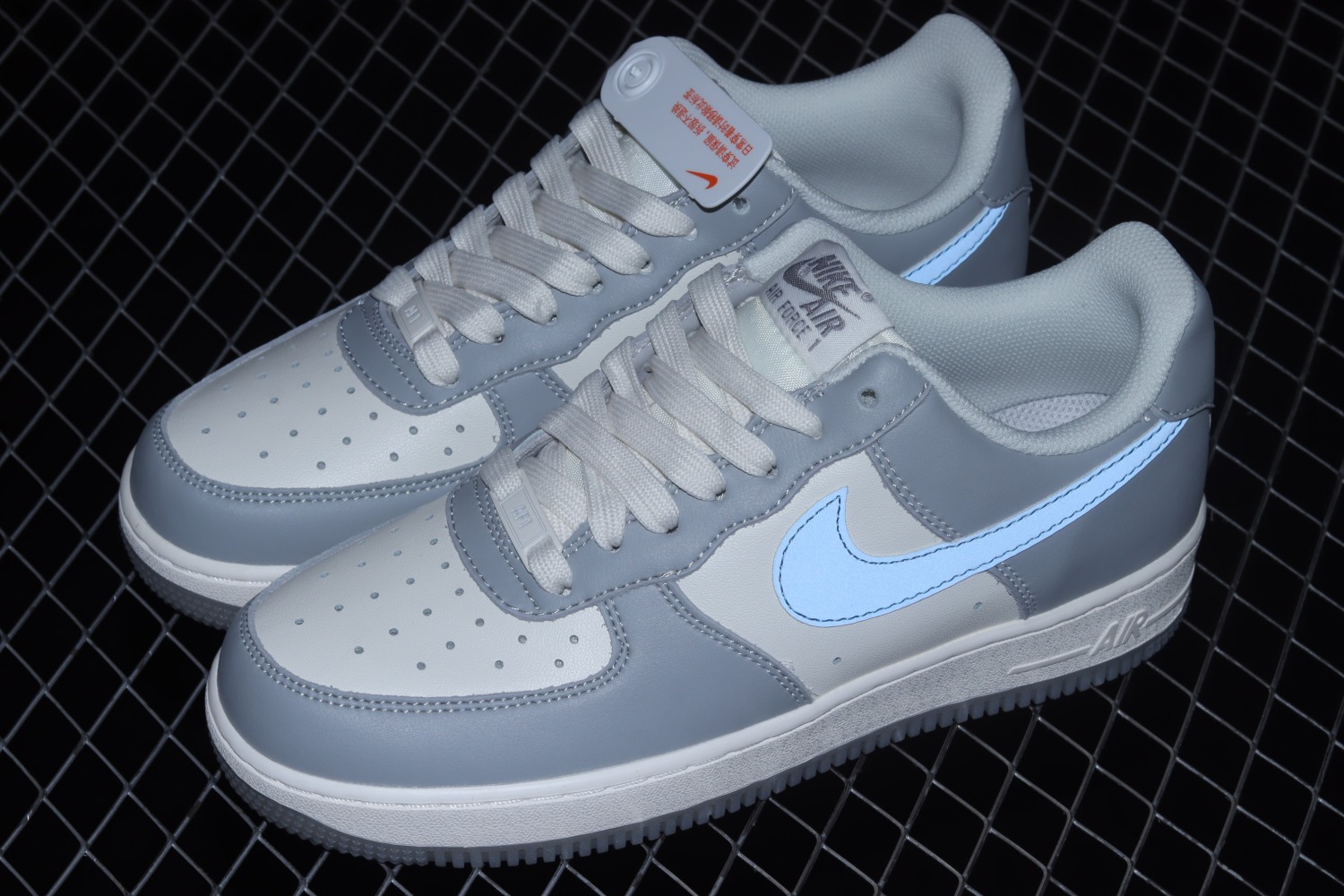 Nike Air Force 1 Low Grey Blue White Shoes DH2296-668