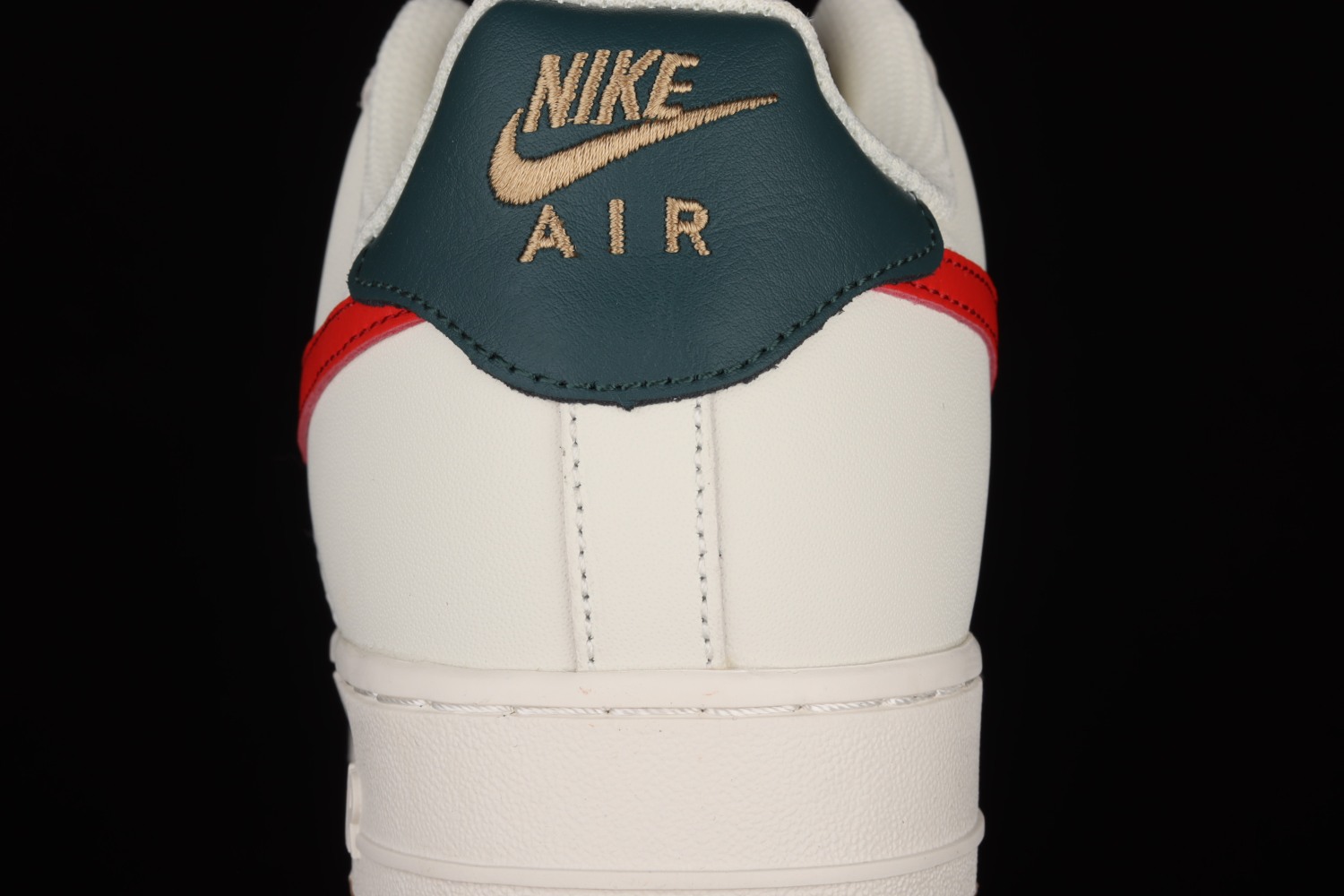 Nike Air Force 1 Low Id Cream Green Red AQ3778-991