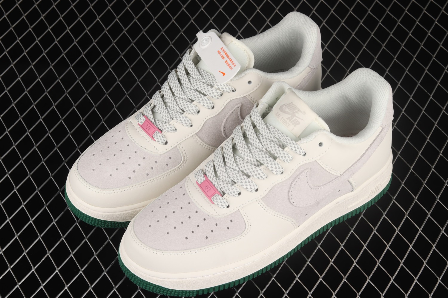Nike Air Force 1 Low Gypsophila White Grey Green Shoes CW0063-125