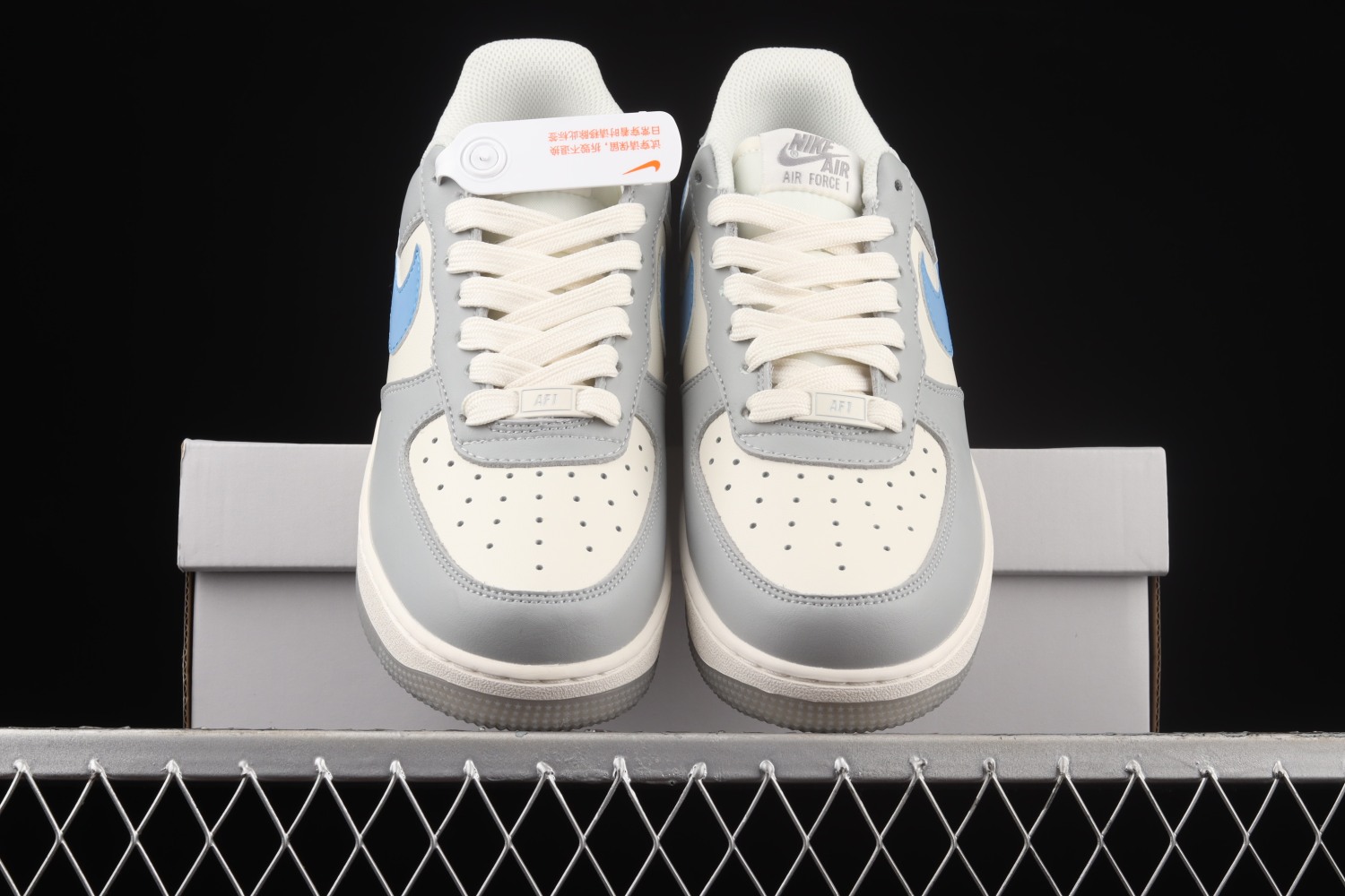 Nike Air Force 1 Low Grey Blue White Shoes DH2296-668