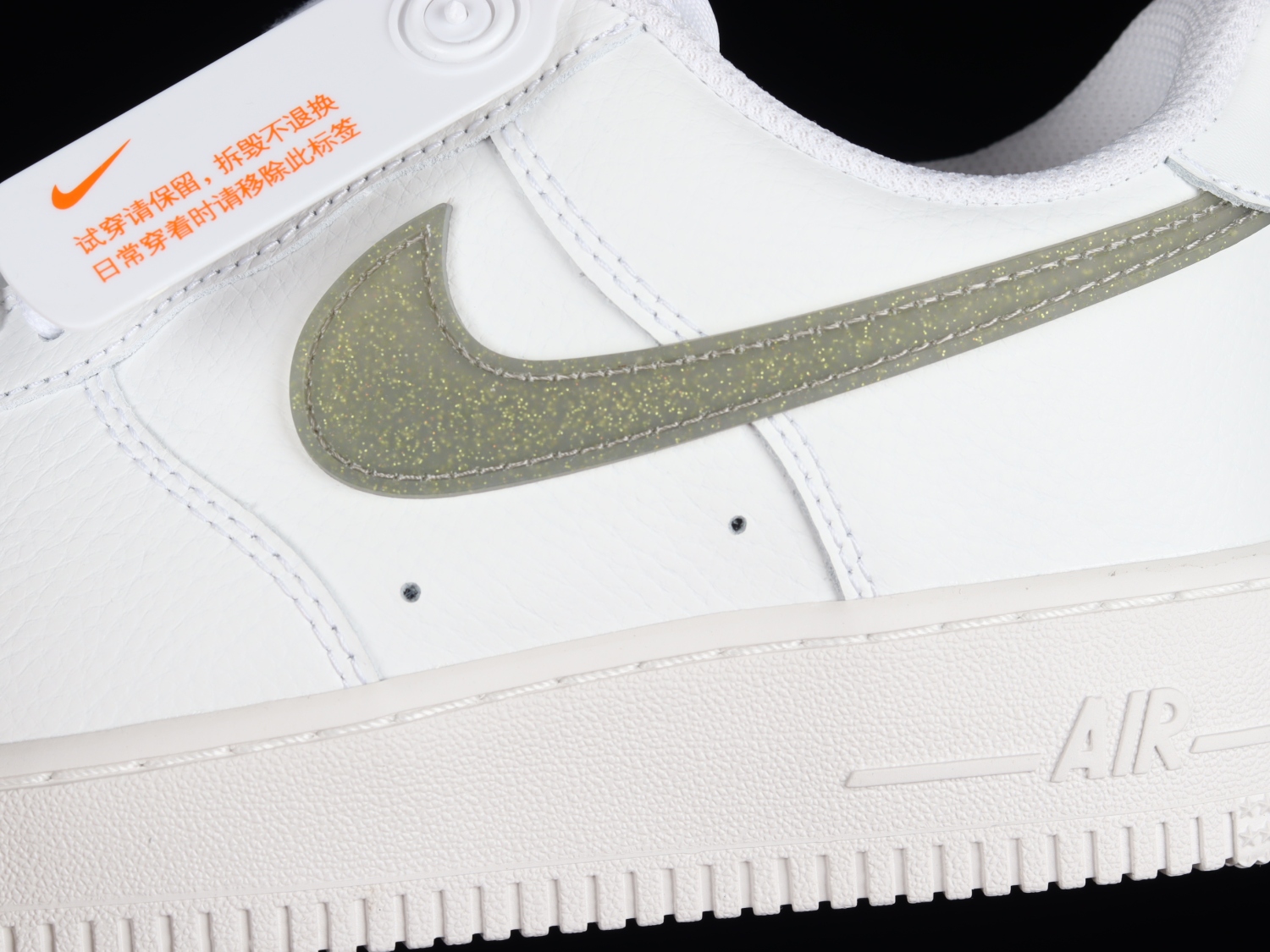 Nike Air Force 1 Low Glitter Swoosh Green (W) DH4407-101