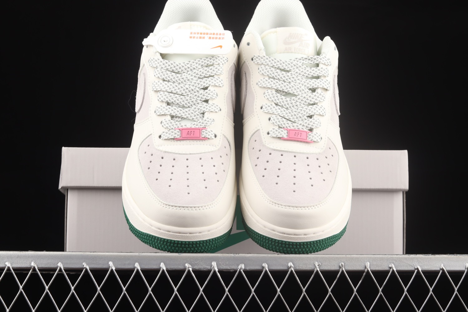 Nike Air Force 1 Low Gypsophila White Grey Green Shoes CW0063-125