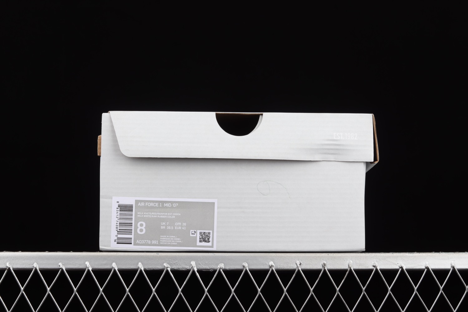 Nike Air Force 1 Low Id Cream Green Red AQ3778-991
