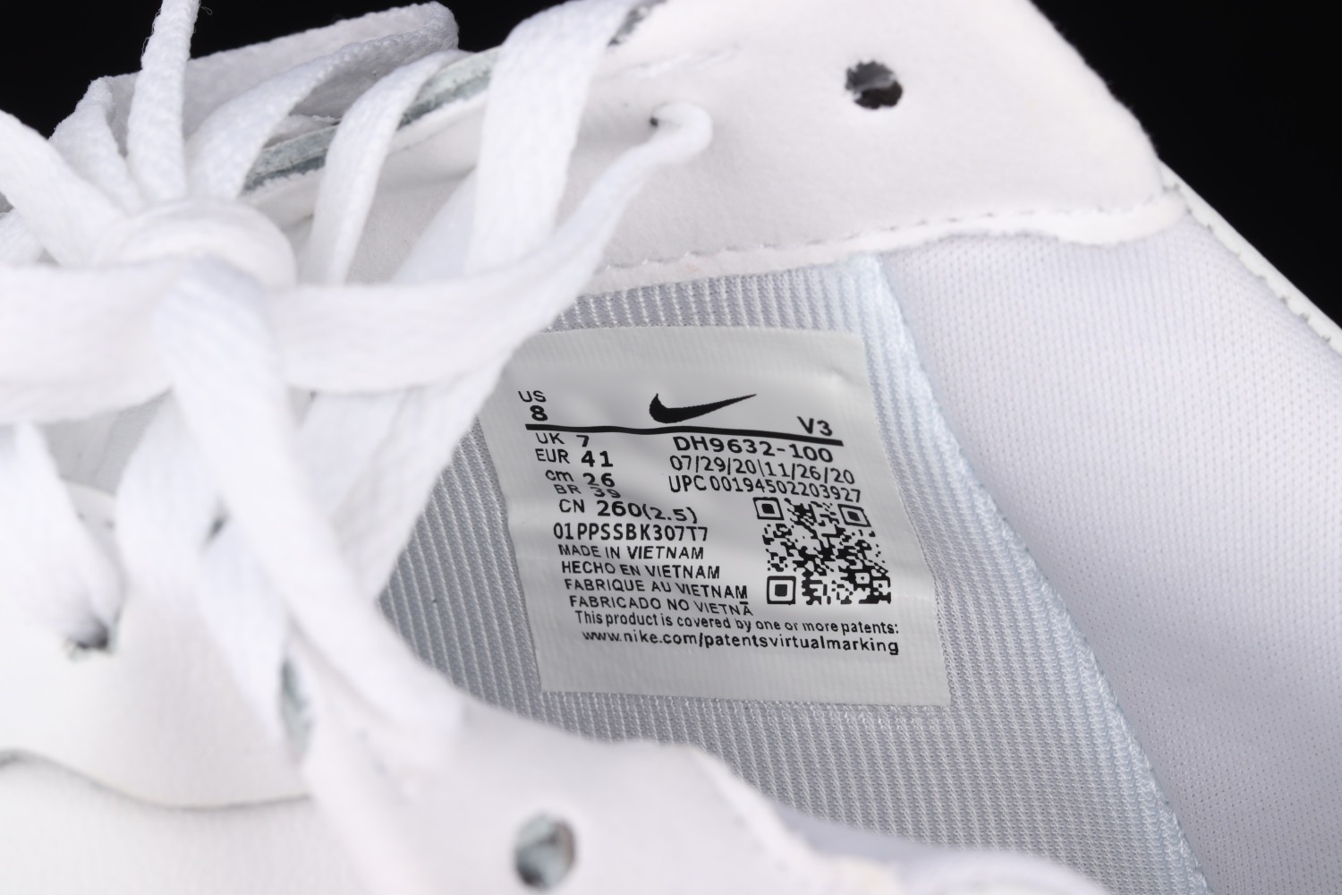 Nike Air Force 1 Low Pixel SE White Zebra (W) DH9632-100