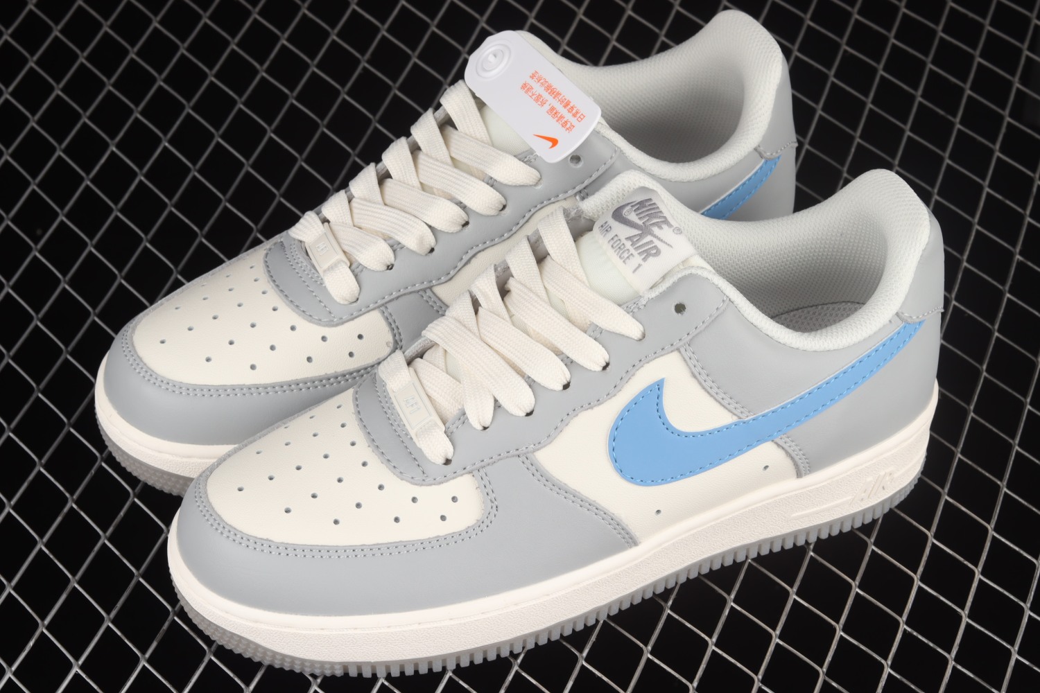 Nike Air Force 1 Low Grey Blue White Shoes DH2296-668