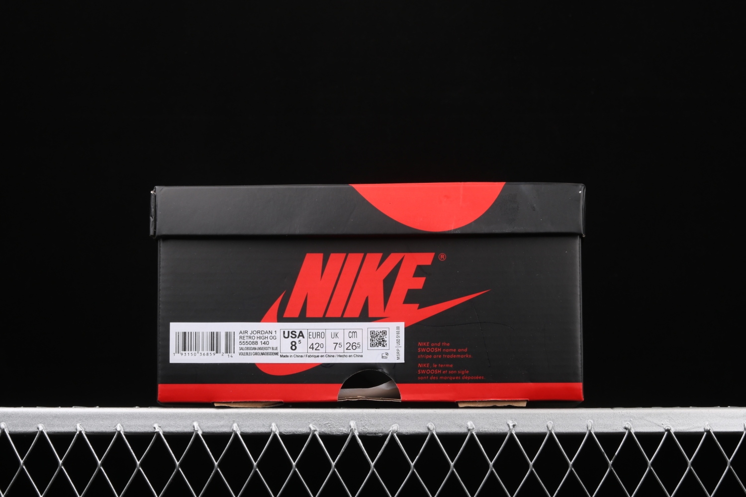 Jordan 1 Retro High Obsidian UNC 555088-140