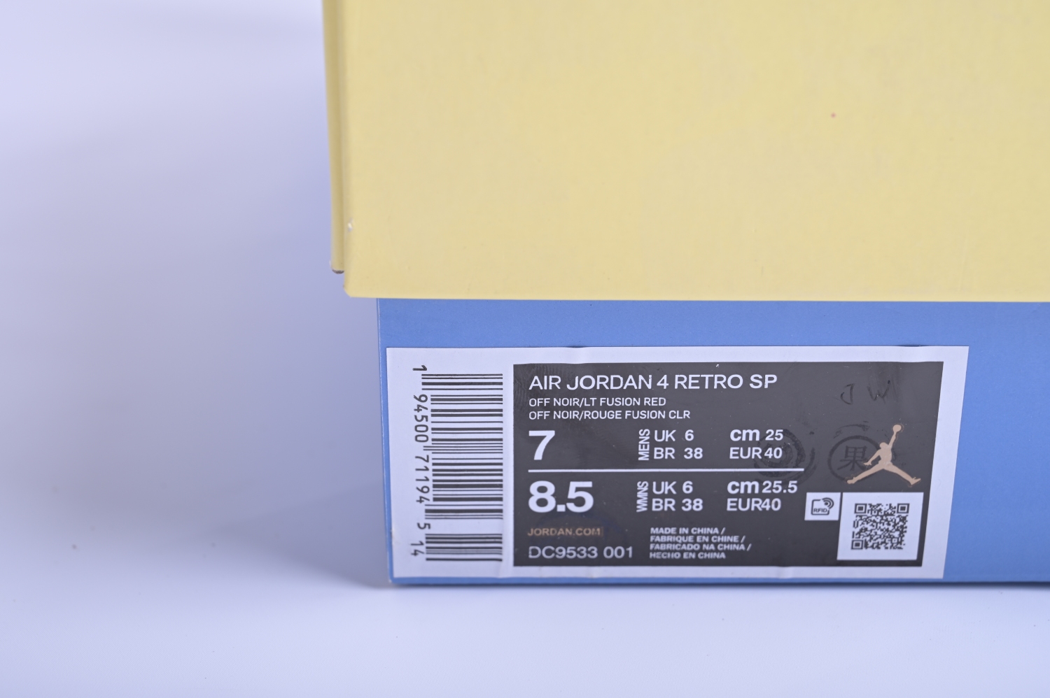 Jordan 4 Retro Union Off Noir DC9533-001