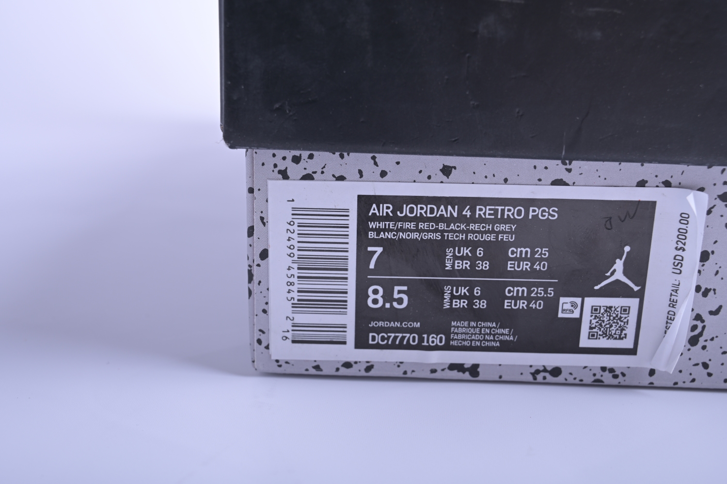 Jordan 4 Retro Fire Red (2020) DC7770-160