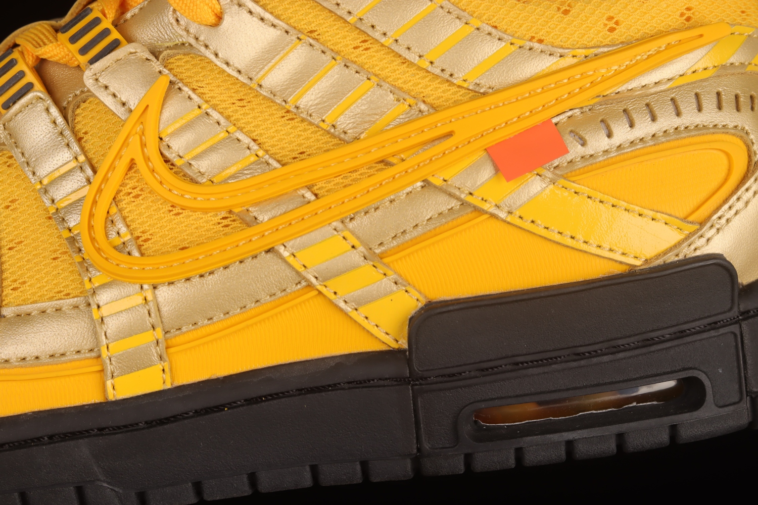 Nike Air Rubber Dunk Off-White University Gold CU6015-700（Original Batch）