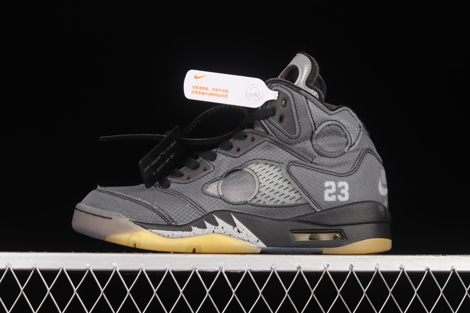 Jordan 5 Retro Off-White Black CT8480-001(Original Batch)