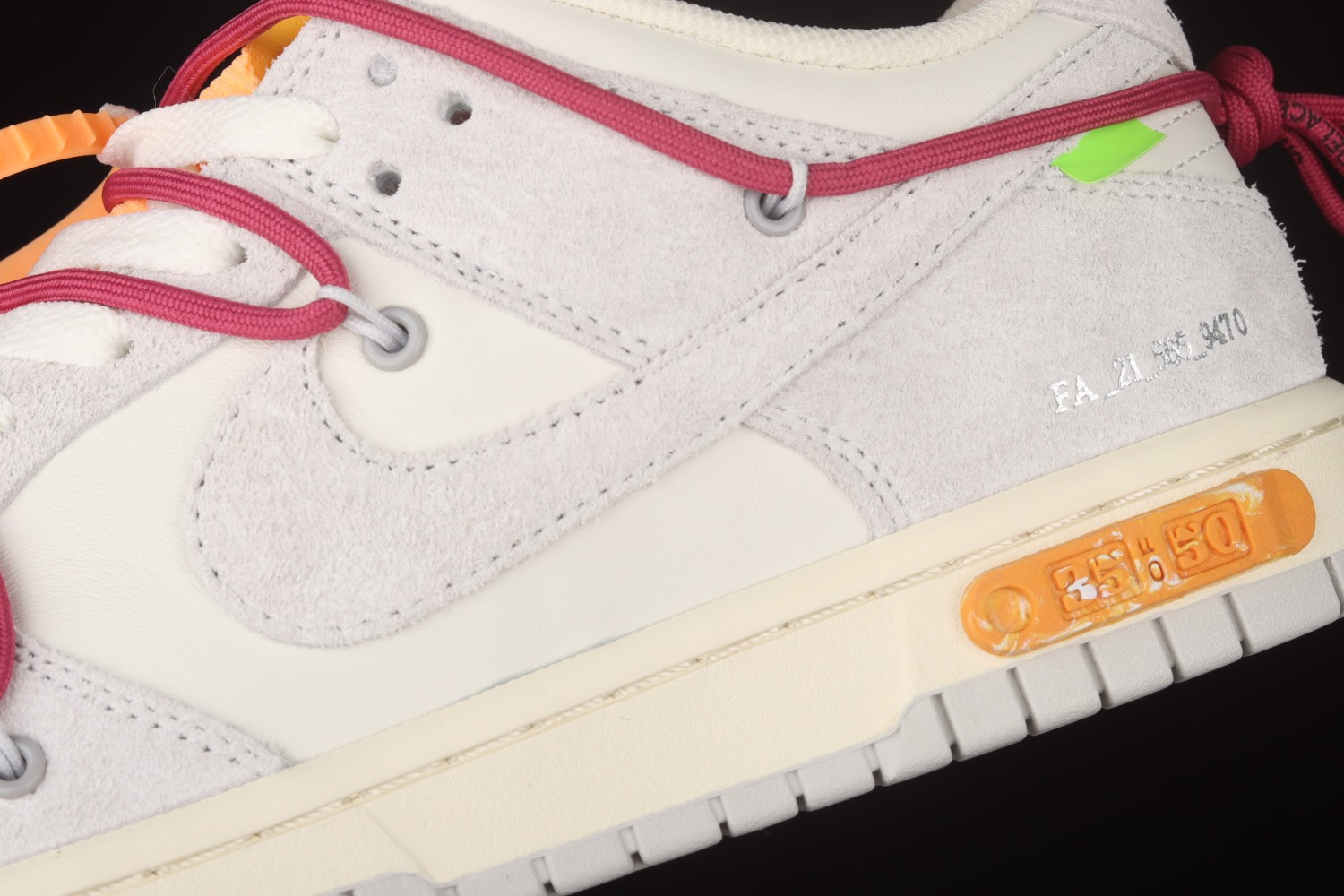 Nike Dunk Low Off-White Lot 35 DJ0950-114（Original Batch）