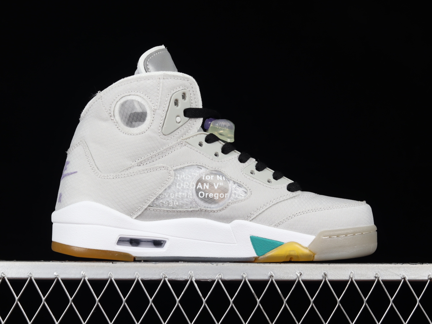 Top Air Jordan Retro 5 x Off-White CT8480-105（Original Batch）