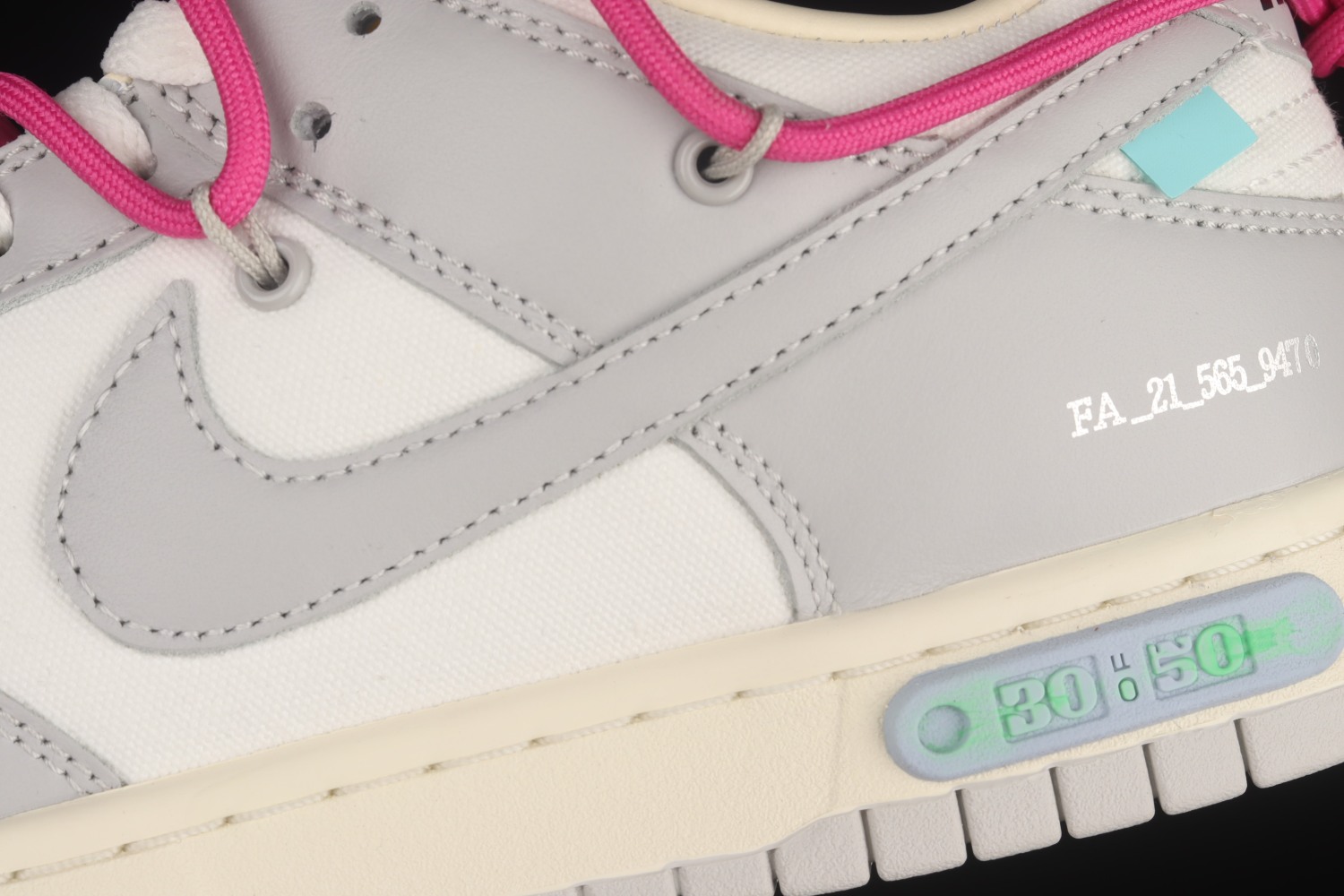 Nike Dunk Low Off-White Lot 30 DM1602-122（Original Batch）