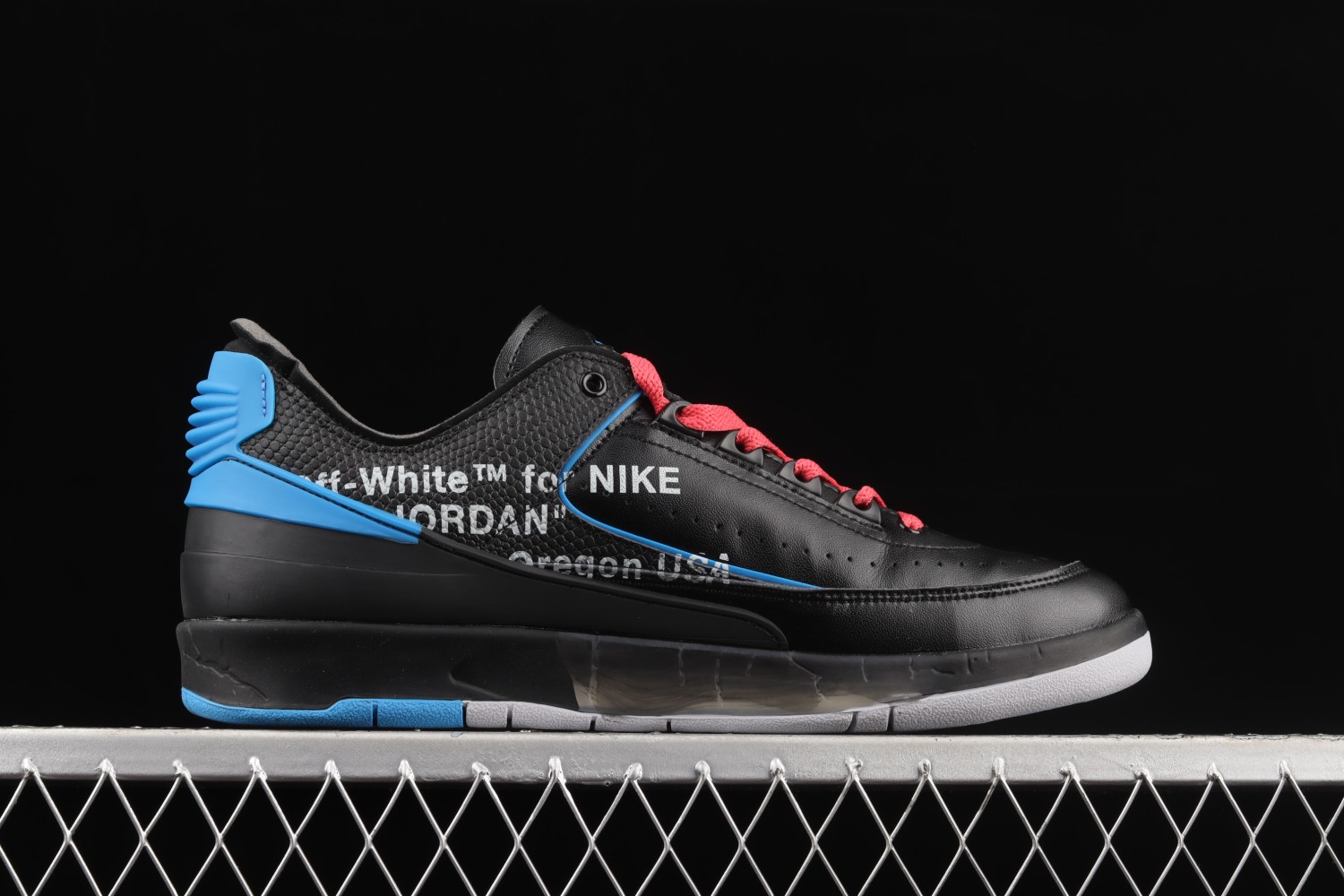 Jordan 2 Retro Low SP Off-White Black Blue DJ4375-004（Original Batch）
