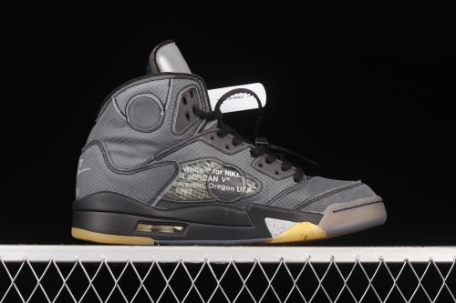 Jordan 5 Retro Off-White Black CT8480-001（Original Batch）