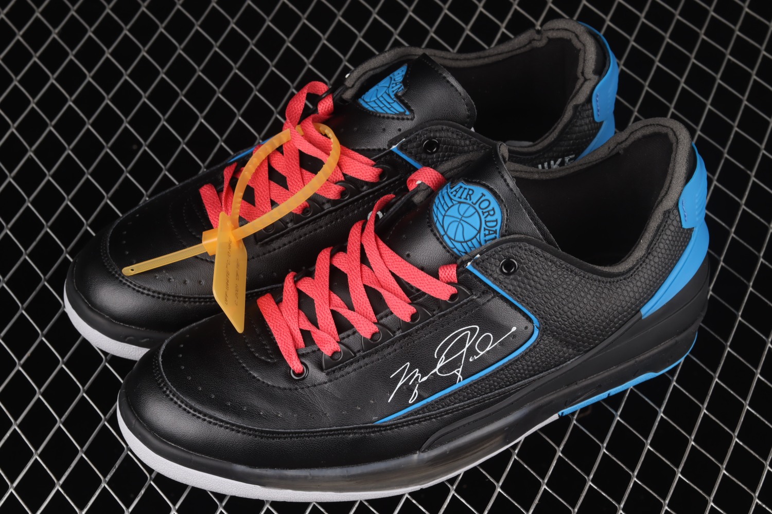 Jordan 2 Retro Low SP Off-White Black Blue DJ4375-004（Original Batch）