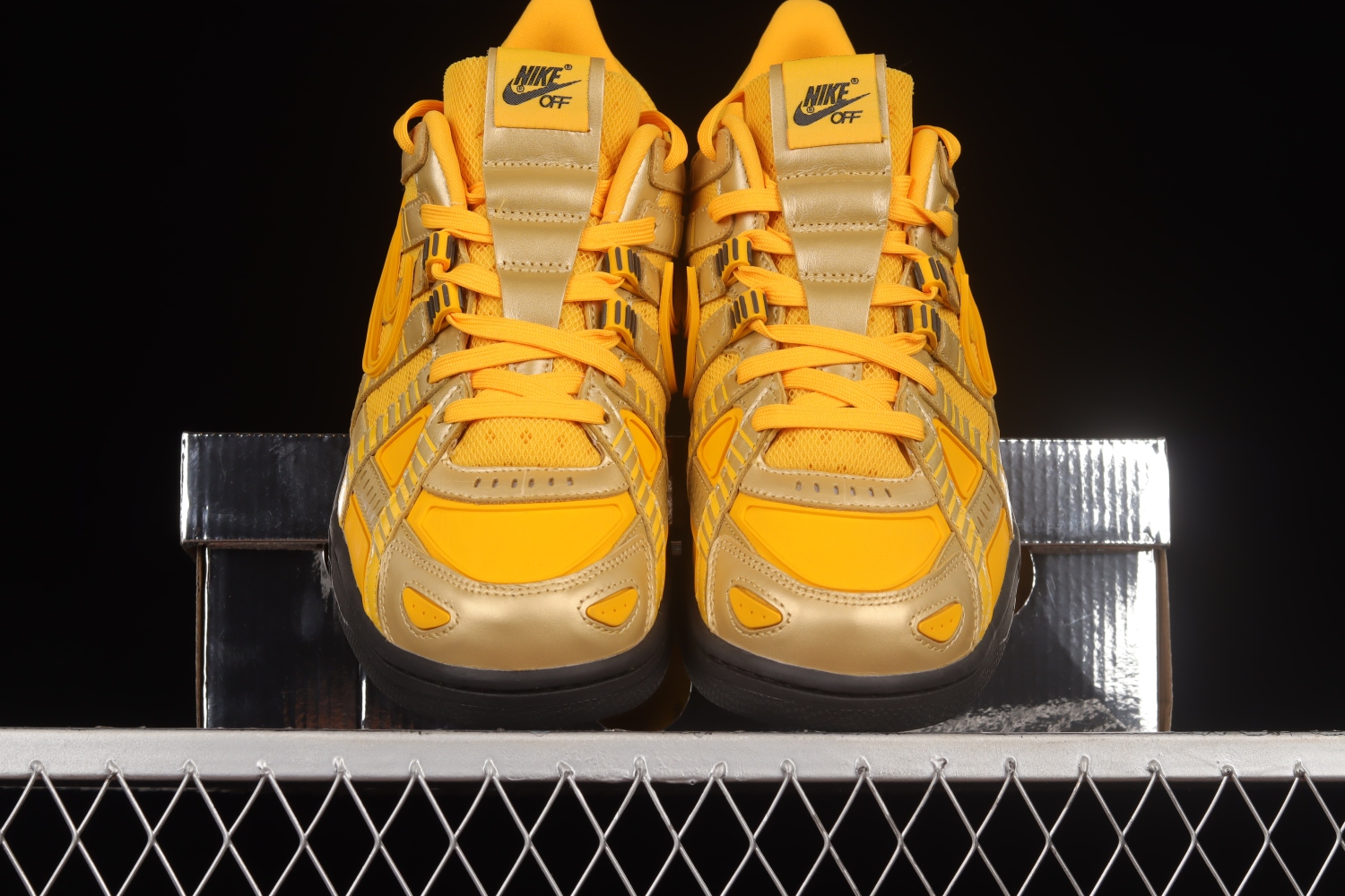 Nike Air Rubber Dunk Off-White University Gold CU6015-700（Original Batch）