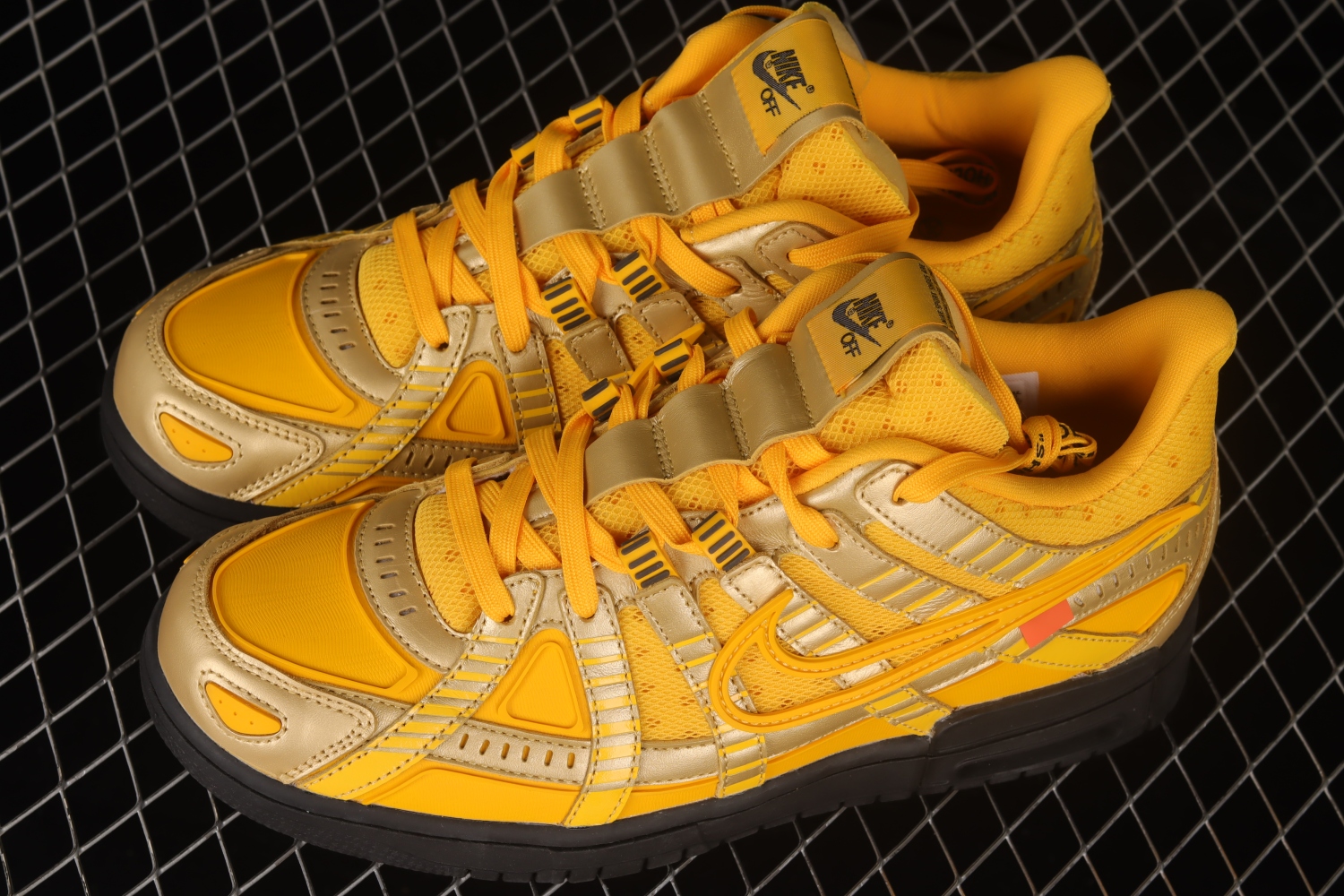 Nike Air Rubber Dunk Off-White University Gold CU6015-700（Original Batch）