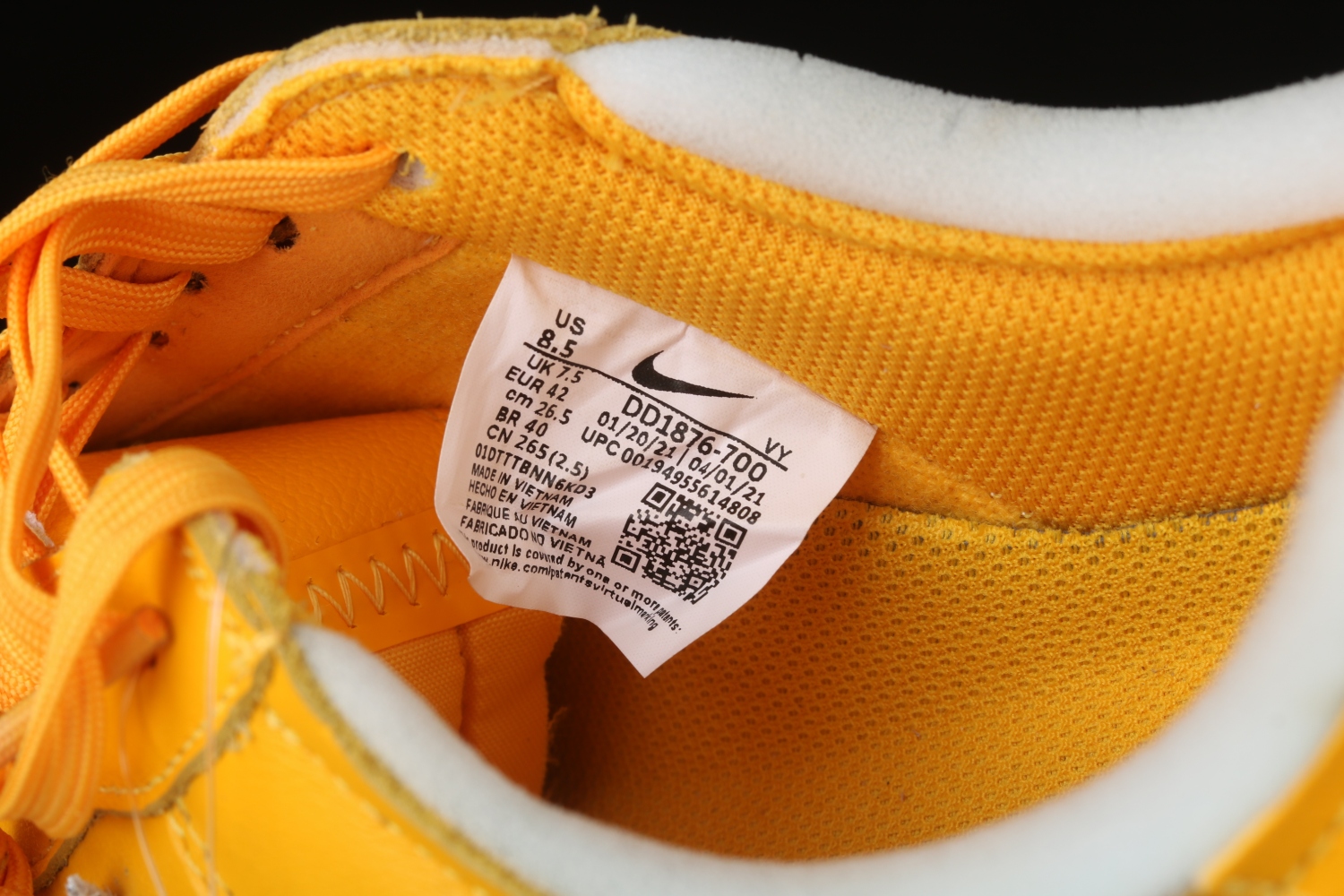 Nike Air Force 1 Low Off-White ICA University Gold DD1876-700