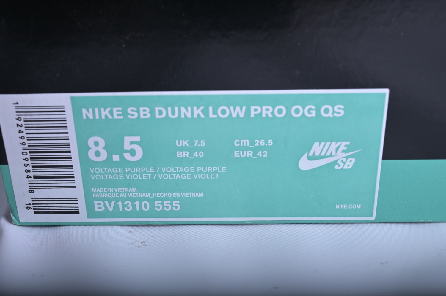 Nike SB Dunk Low Concepts Purple Lobster BV1310-555