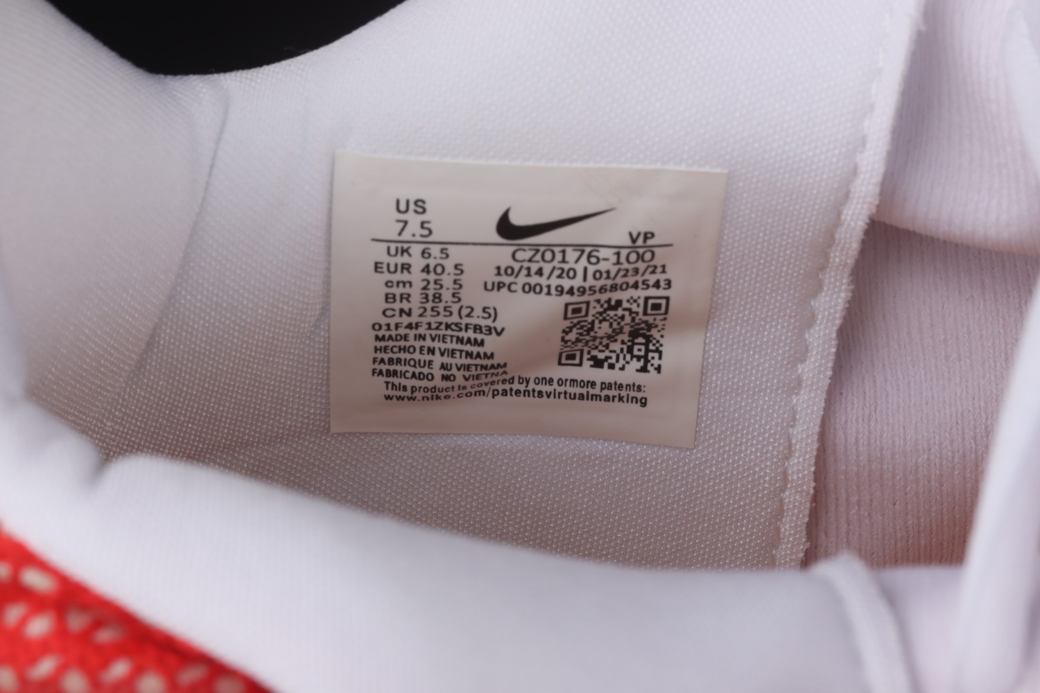 Nike Air Zoom G.T. Cut University Red White Yellow CZ0176-100