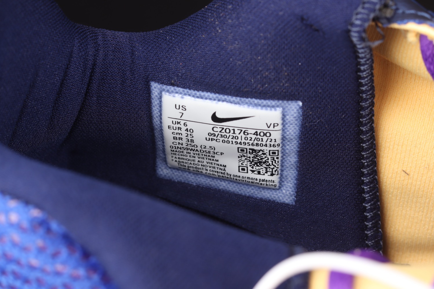 Nike Air Zoom G.T. Cut Blue Void Purple Red CZ0176-400