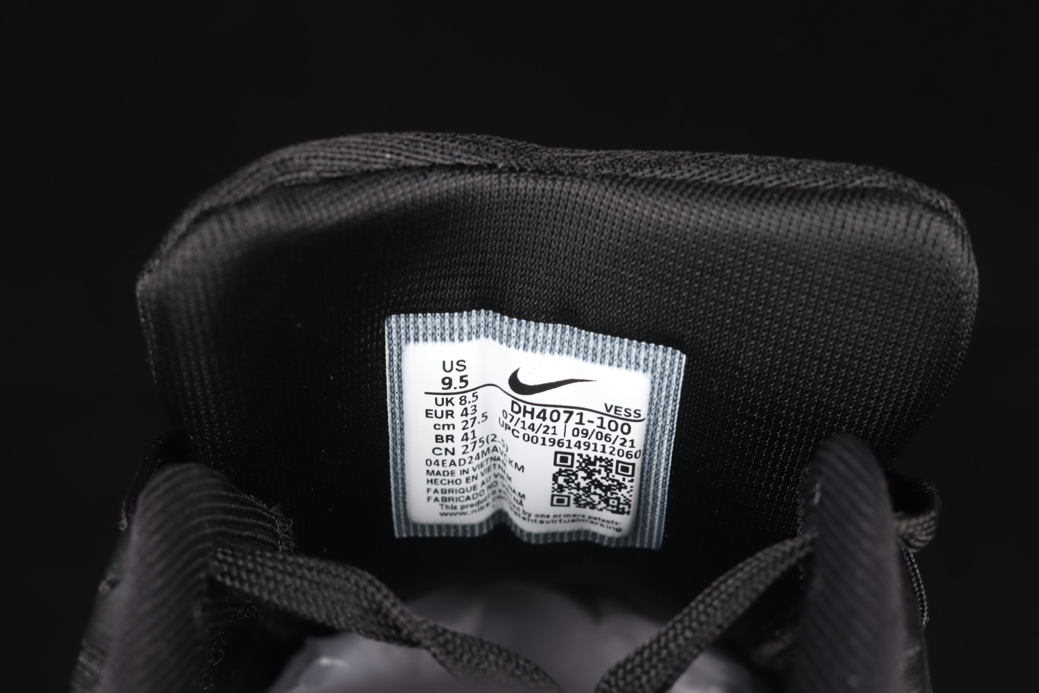 Nike Air Zoom Pegasus 39 Black White DH4071-100