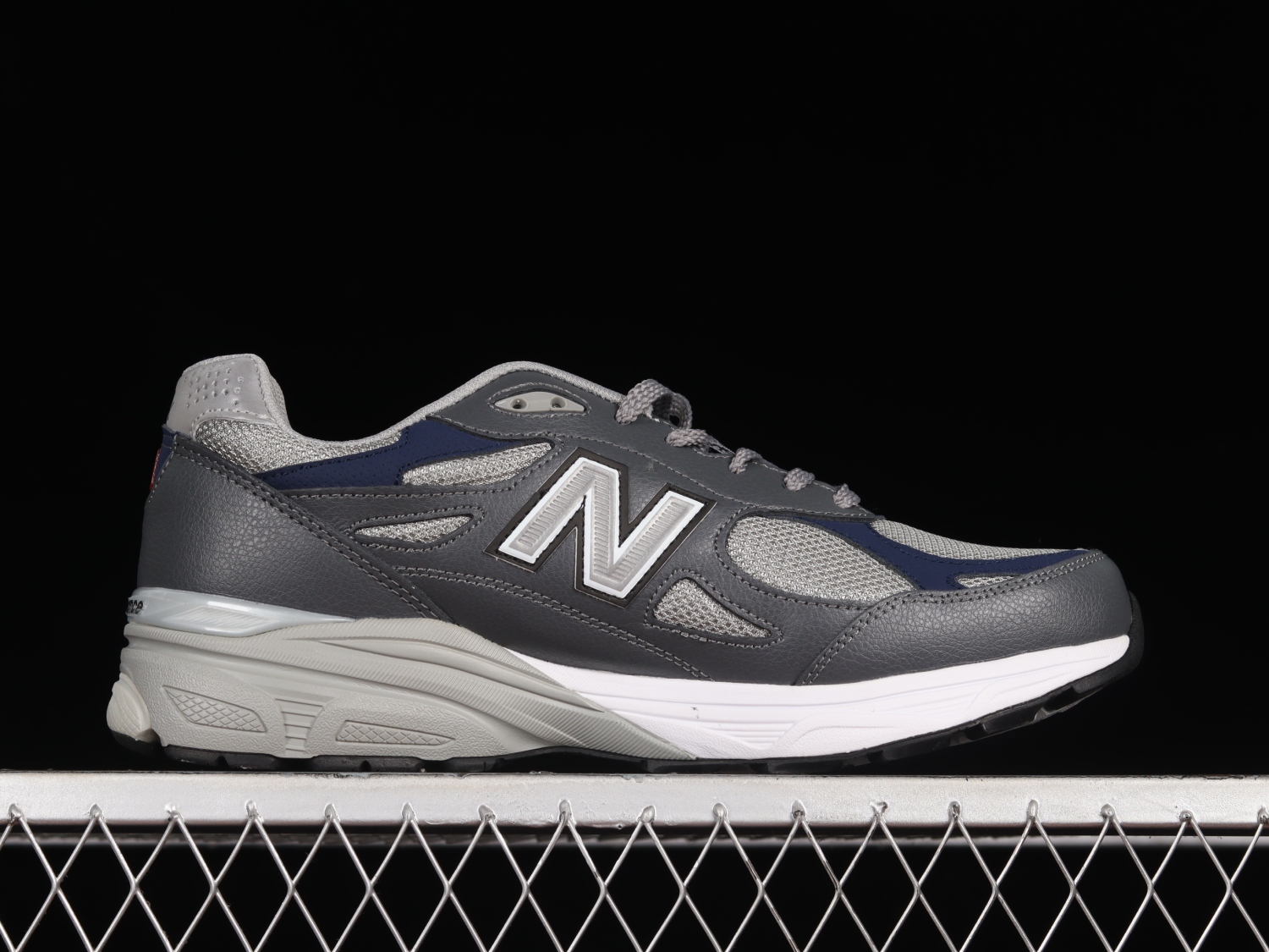 New Bal*nce 990v3 Elephant Grey Navy M990GJ3
