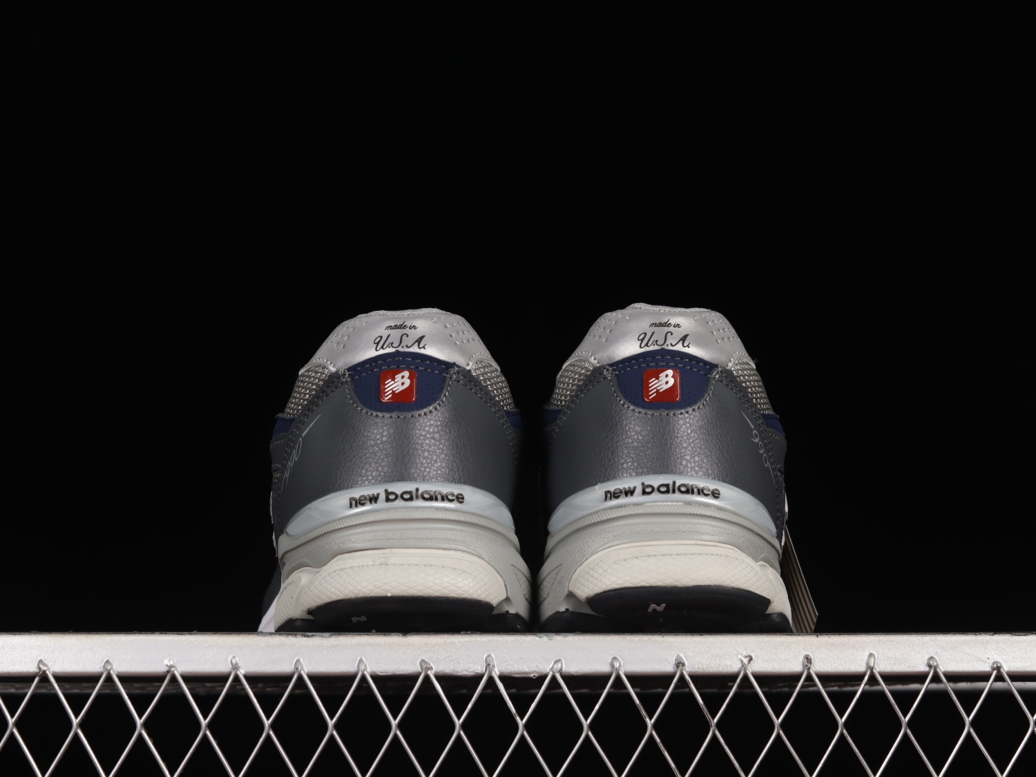 New Bal*nce 990v3 Elephant Grey Navy M990GJ3