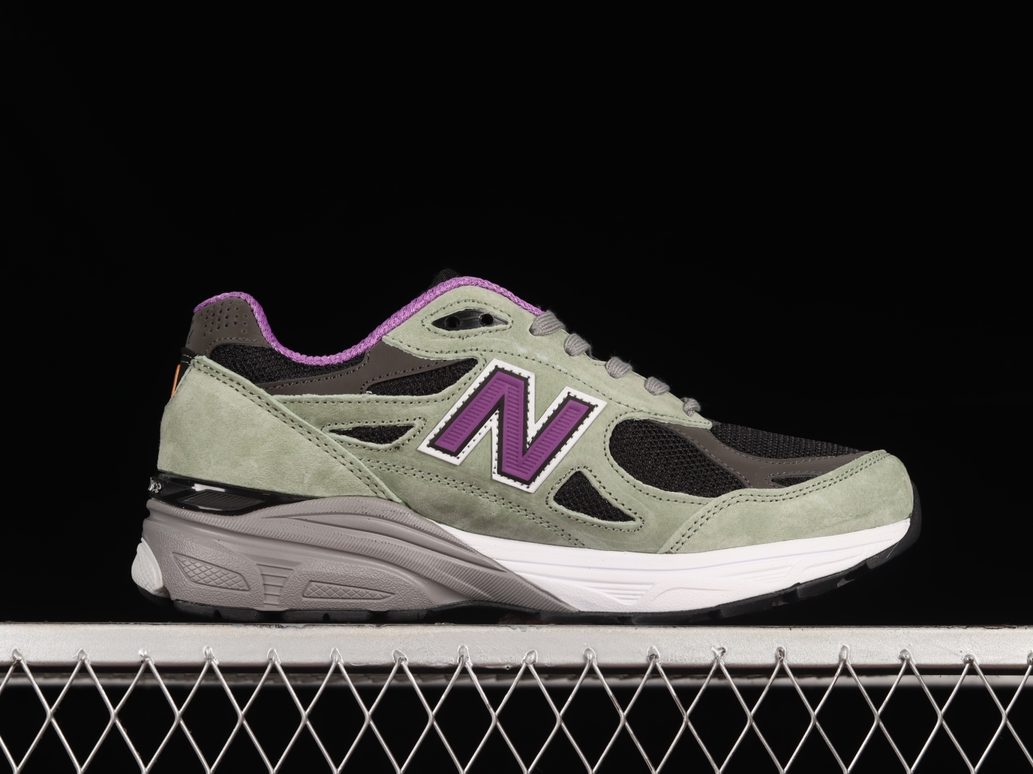 New Bal*nce 990v3 MiUSA Teddy Santis Green Purple M990TC3