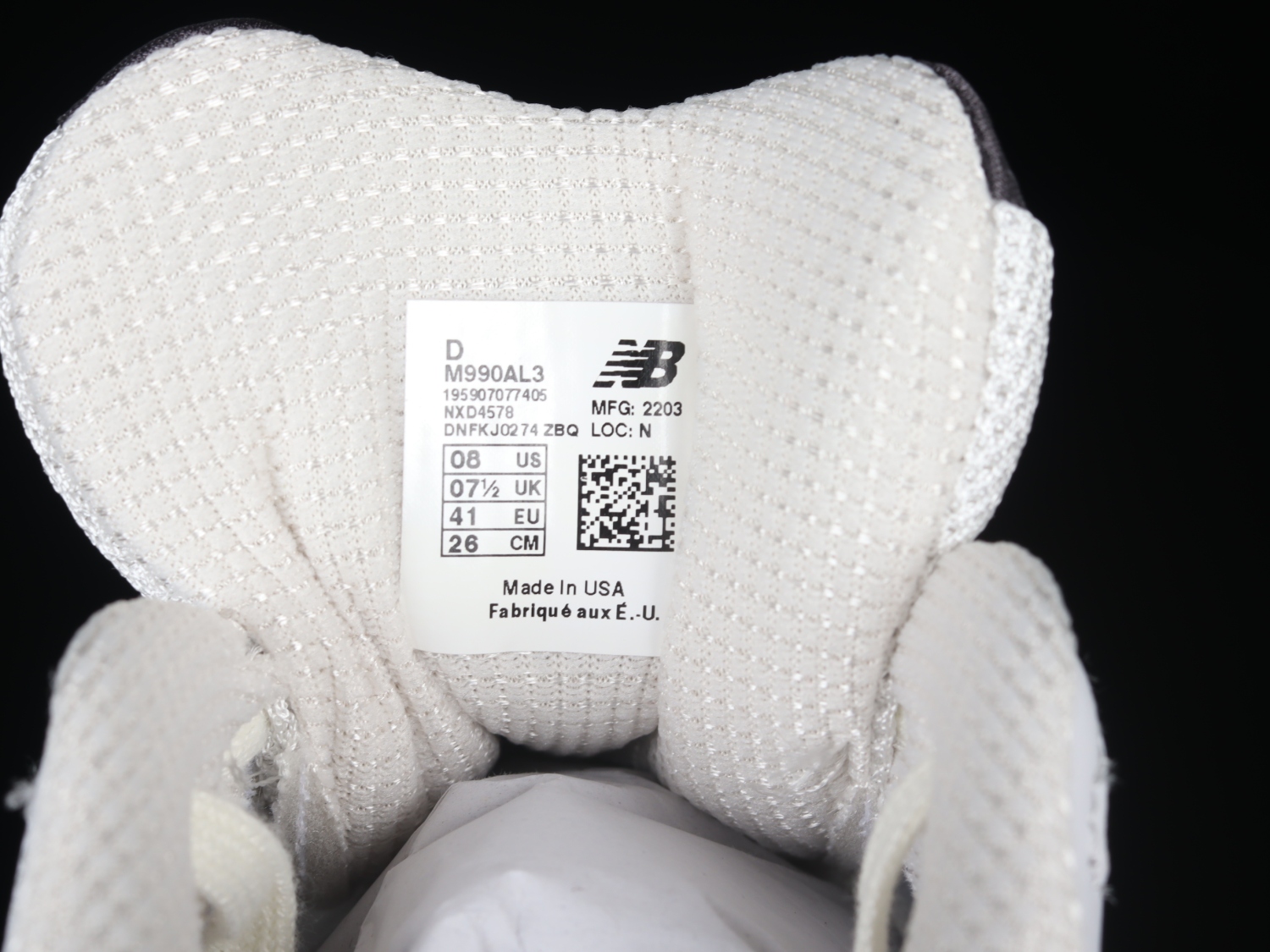 New Bal*nce 990v3 MiUSA Teddy Santis Sea Salt  M990AL3