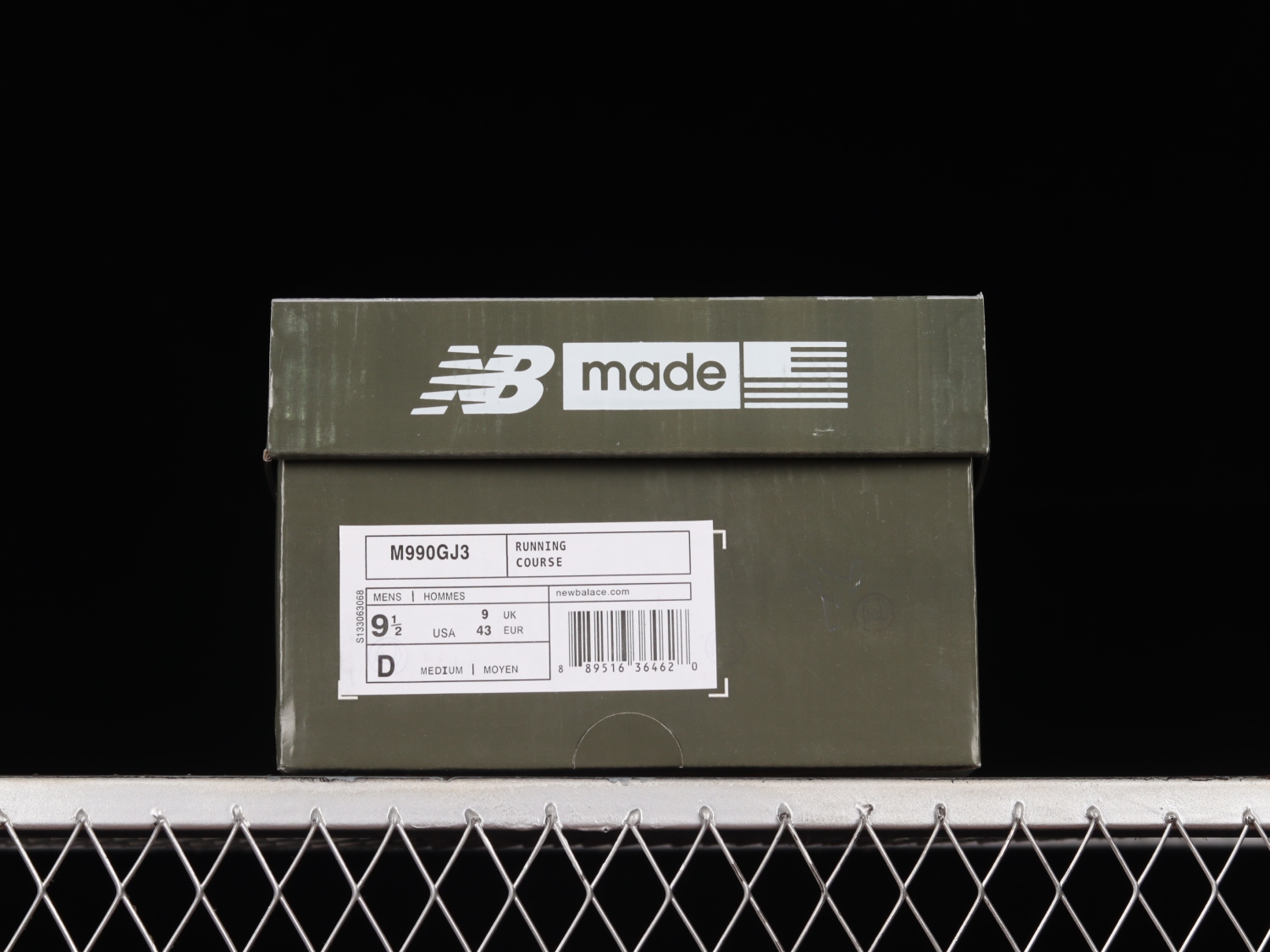 New Bal*nce 990v3 Elephant Grey Navy M990GJ3