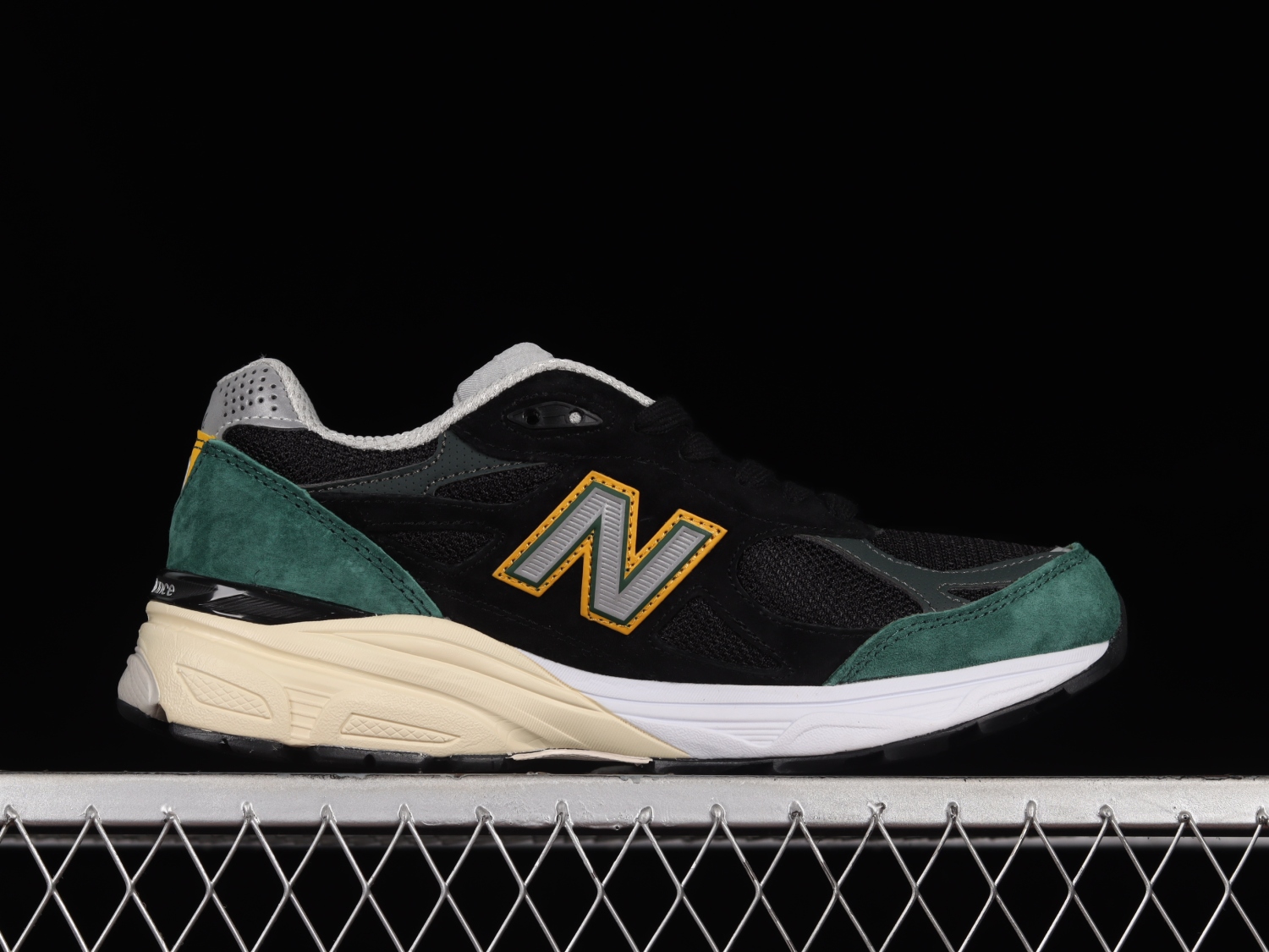 New Bal*nce 990v3 Black Green Yellow M990CP3