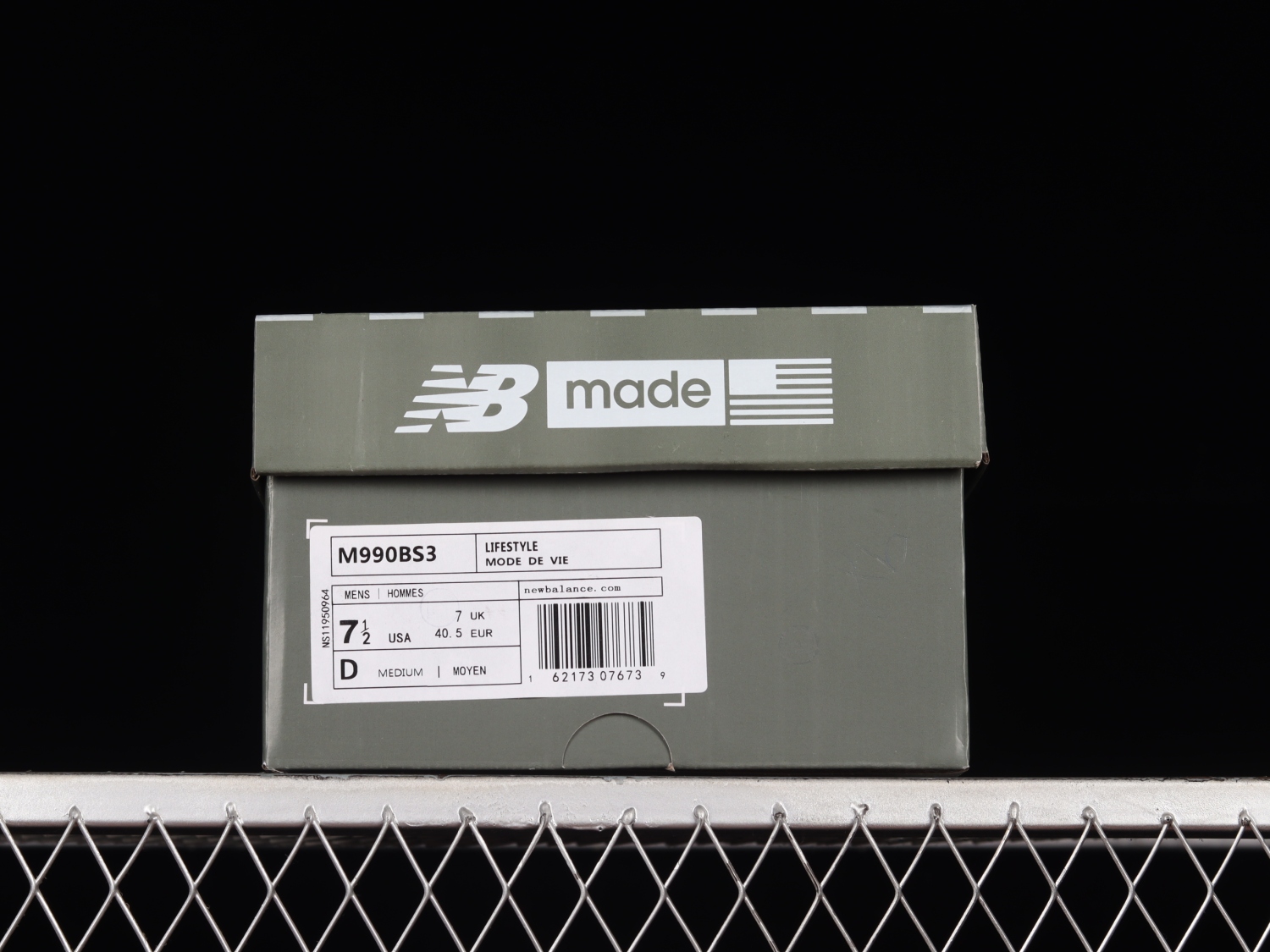 New Bal*nce 990v3 Black White M990BS3