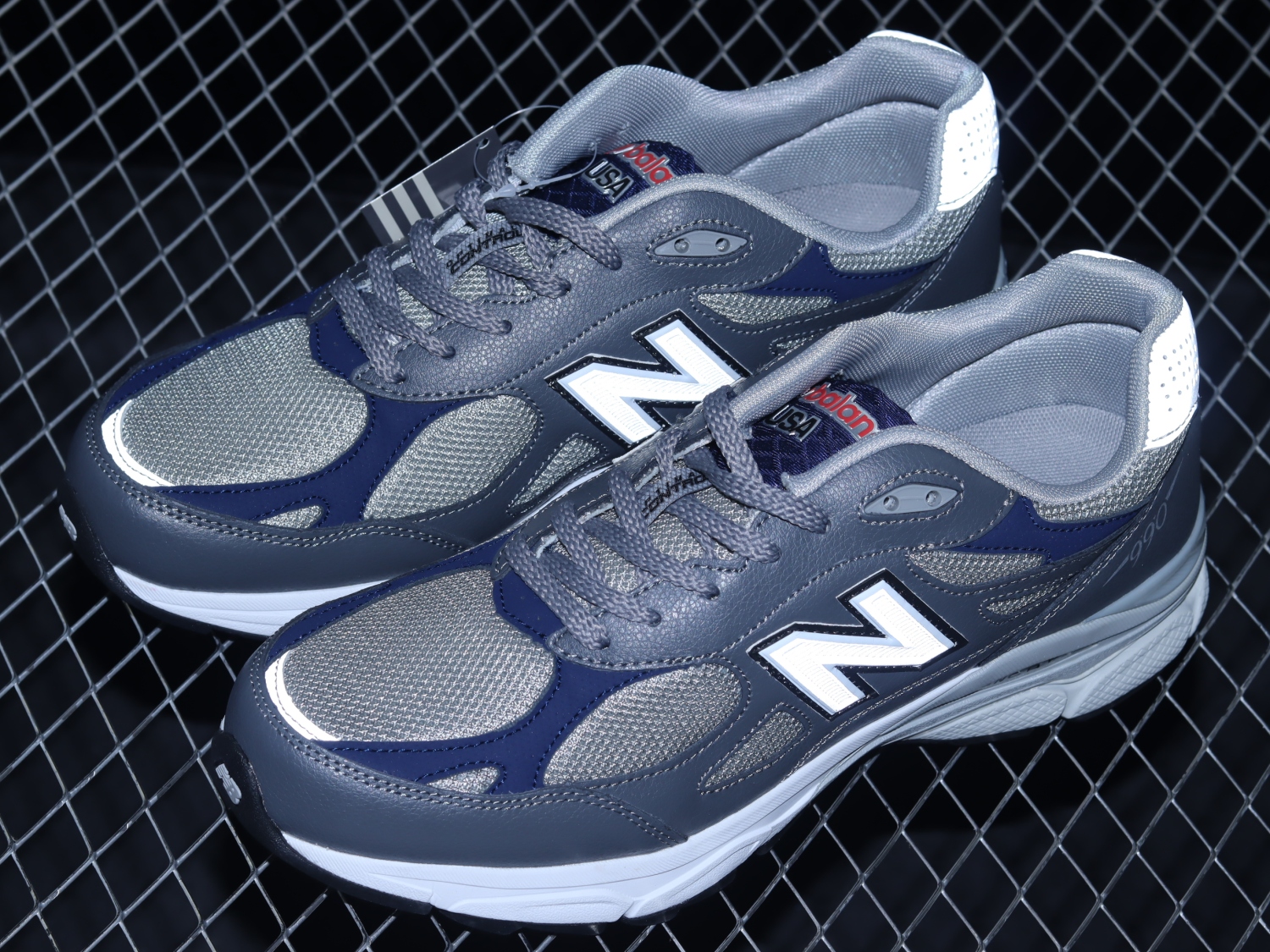 New Bal*nce 990v3 Elephant Grey Navy M990GJ3