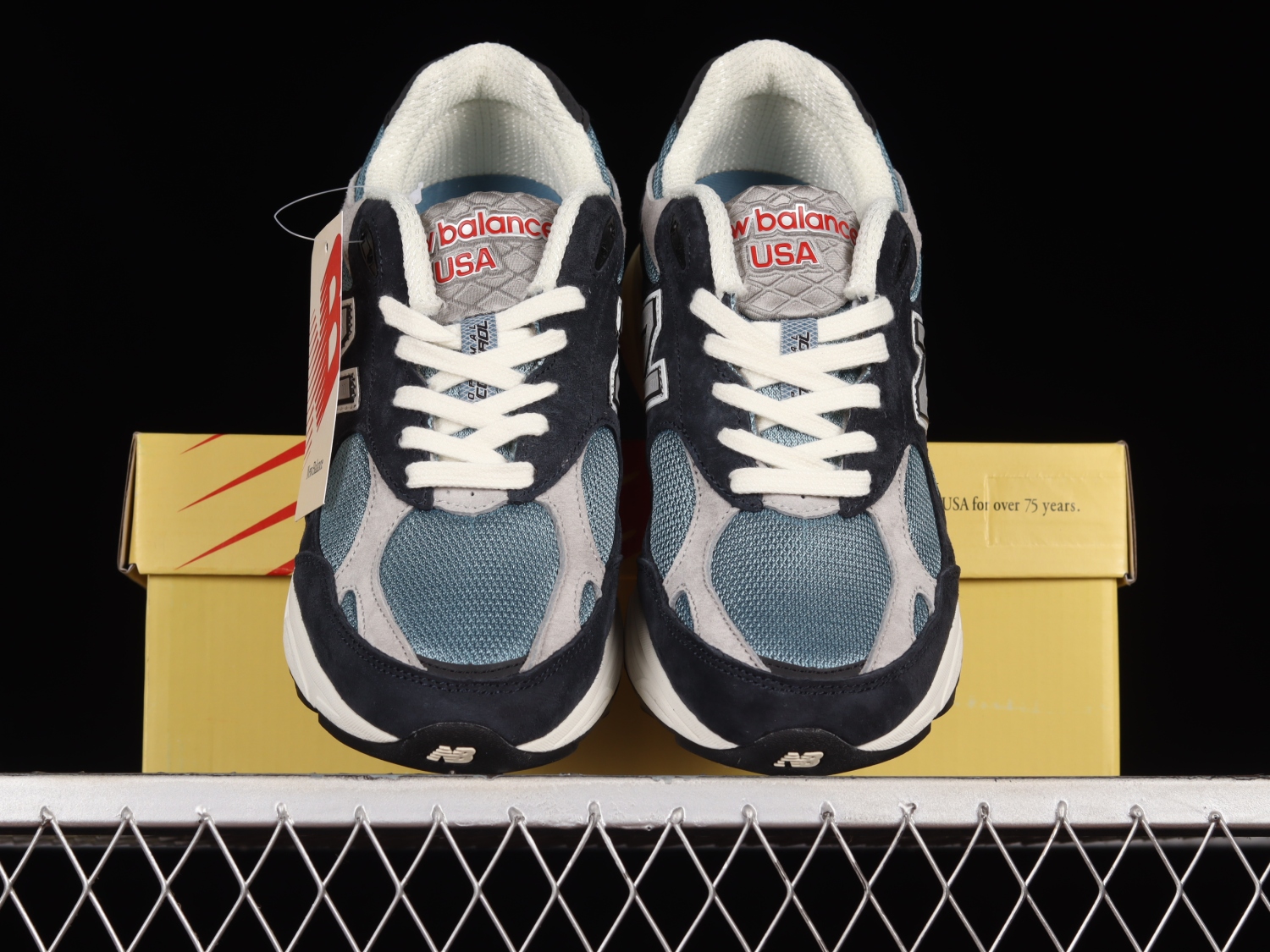 New Bal*nce 990v3 MiUSA Teddy Santis Navy Castlerock M990TE3